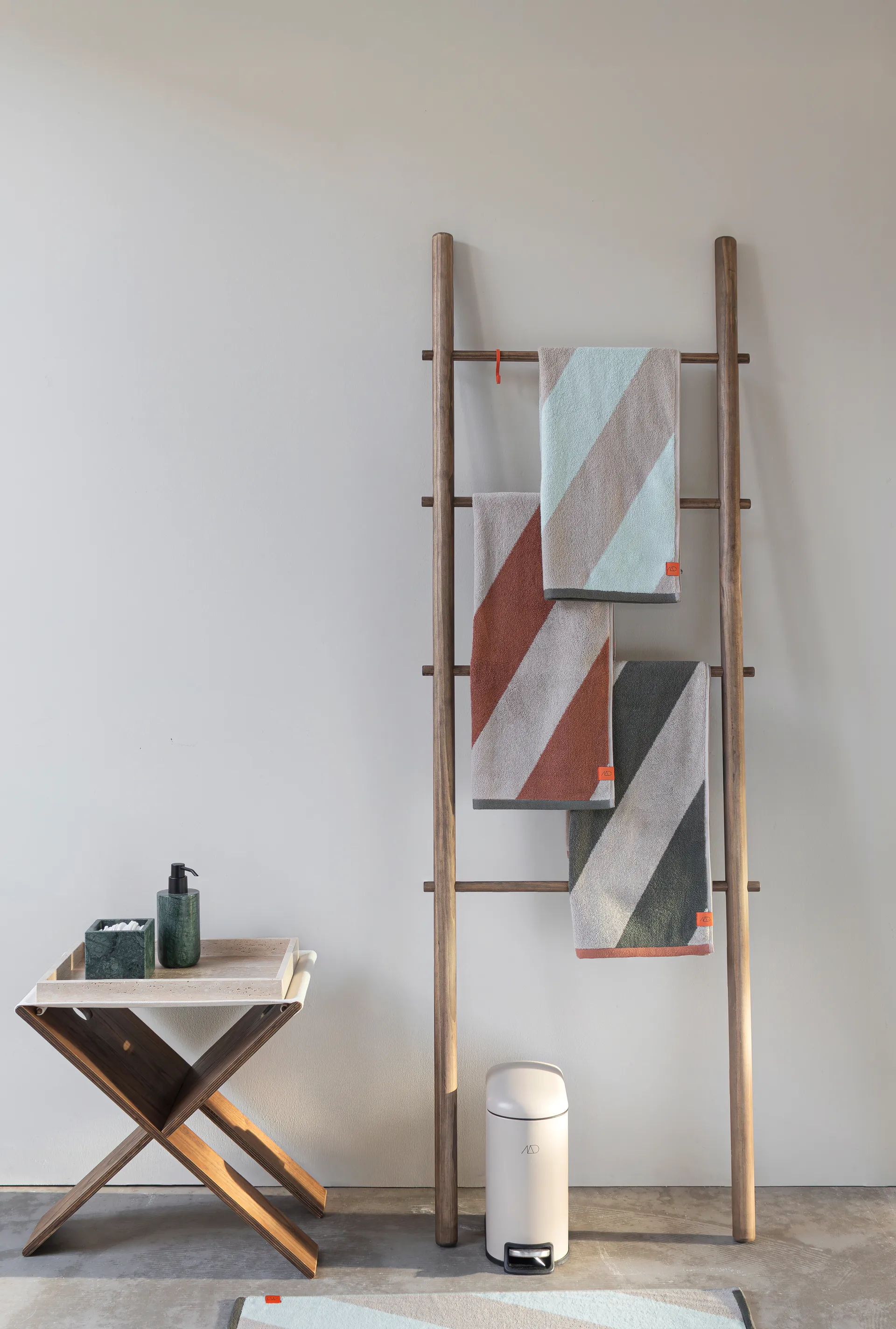 Toalla Diagonal, Mint, 50x90 cm Mette Ditmer