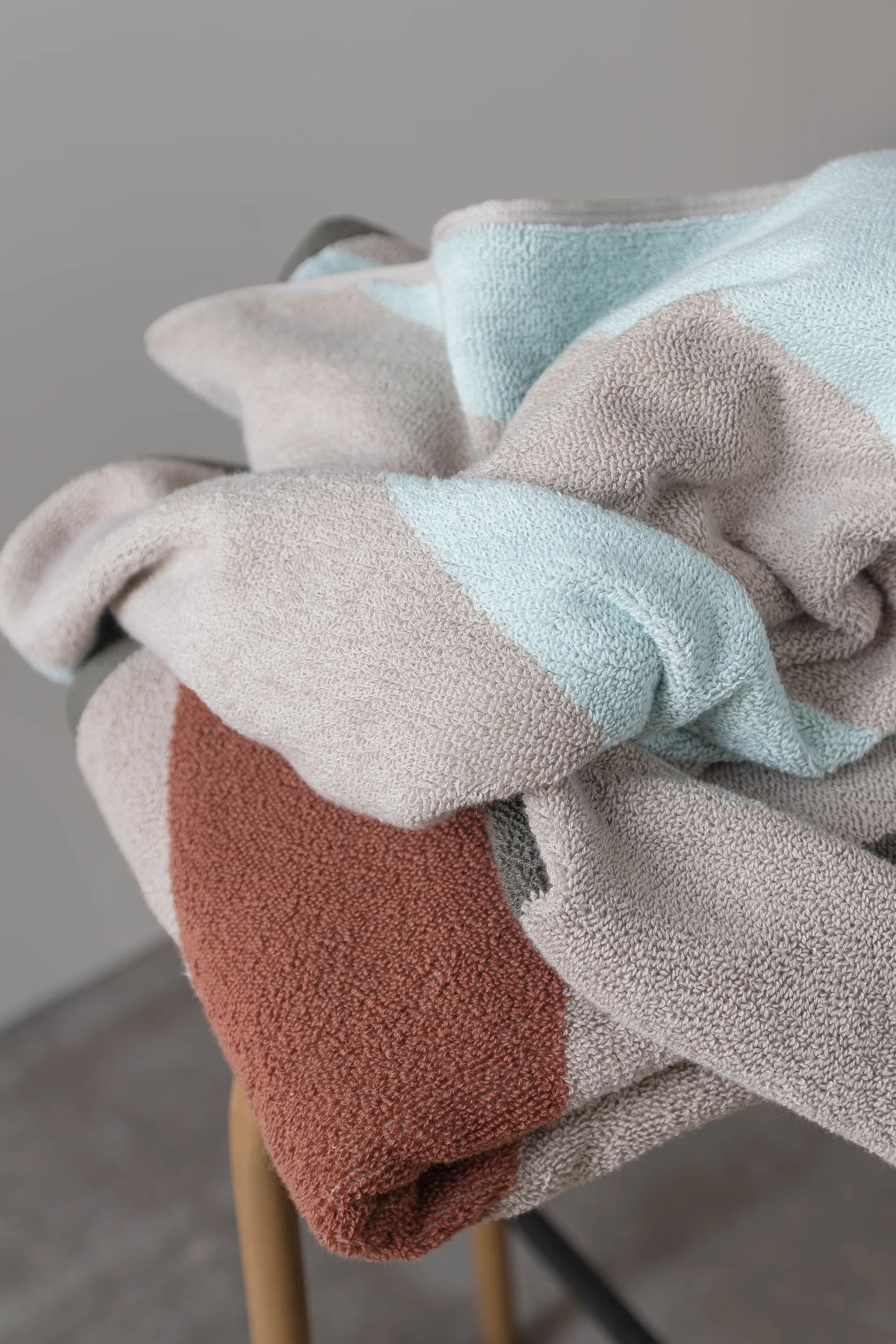 Toalla Diagonal, Mint, 50x90 cm Mette Ditmer