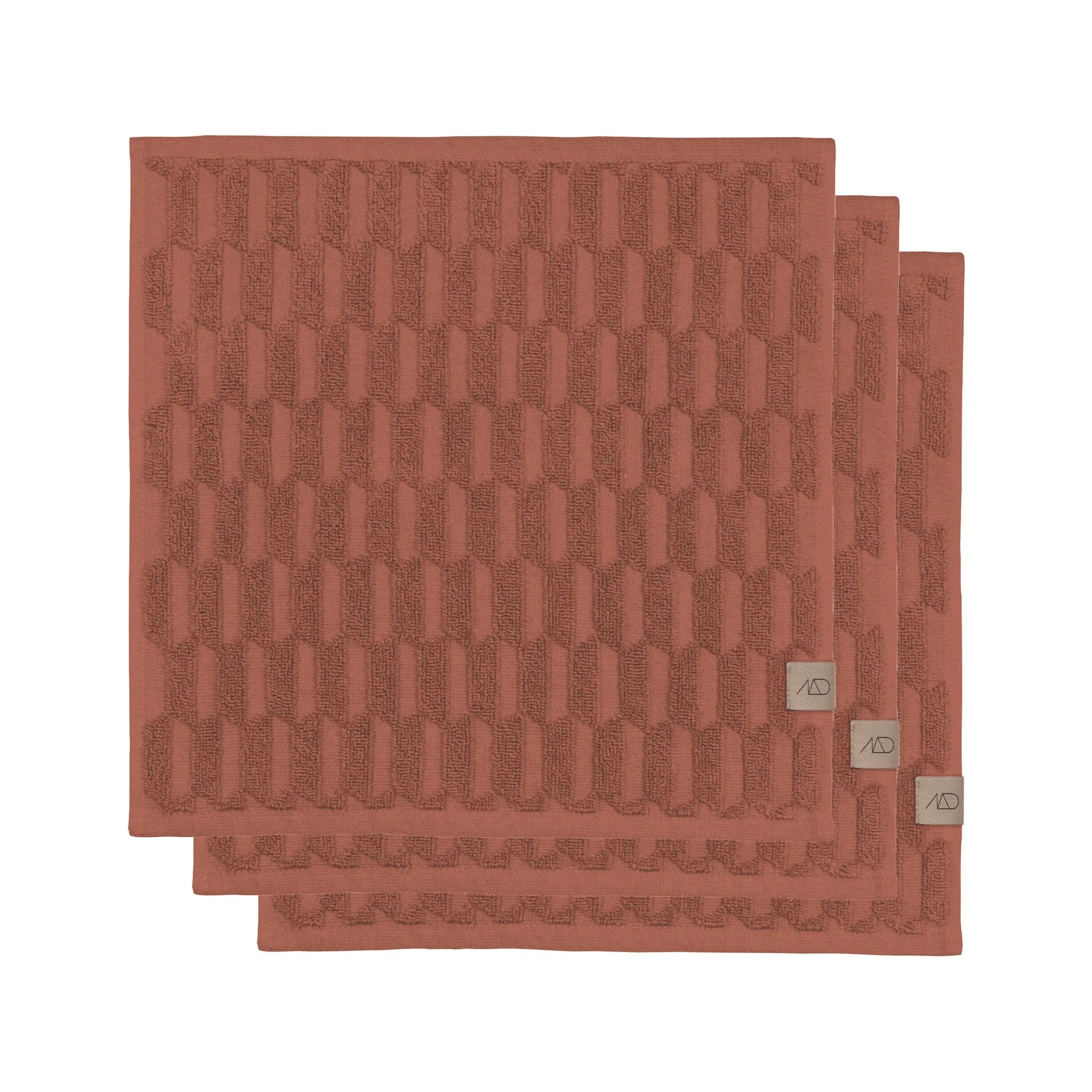 Toalla Geo 30x30 cm, 3 unidades, Blush Mette Ditmer