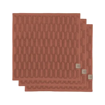 Toalla Geo 30x30 cm, 3 unidades - Blush - Mette Ditmer