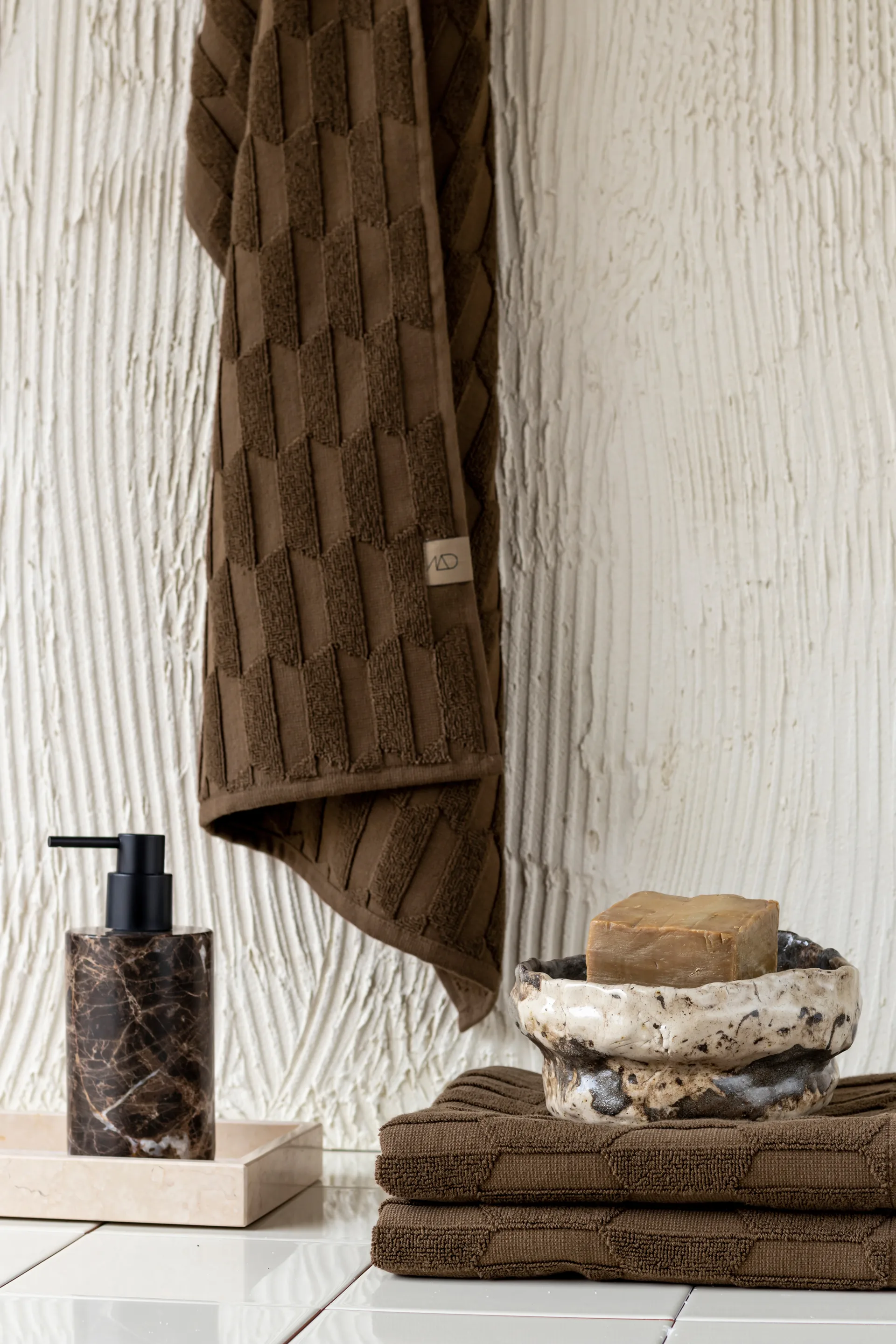 Toalla Geo 50x95 cm, Chocolate Mette Ditmer