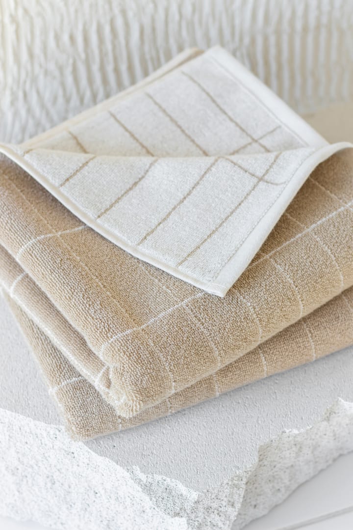 Toalla para invitados Tile Stone 38x60 cm, 2 unidades, Sand-off white Mette Ditmer