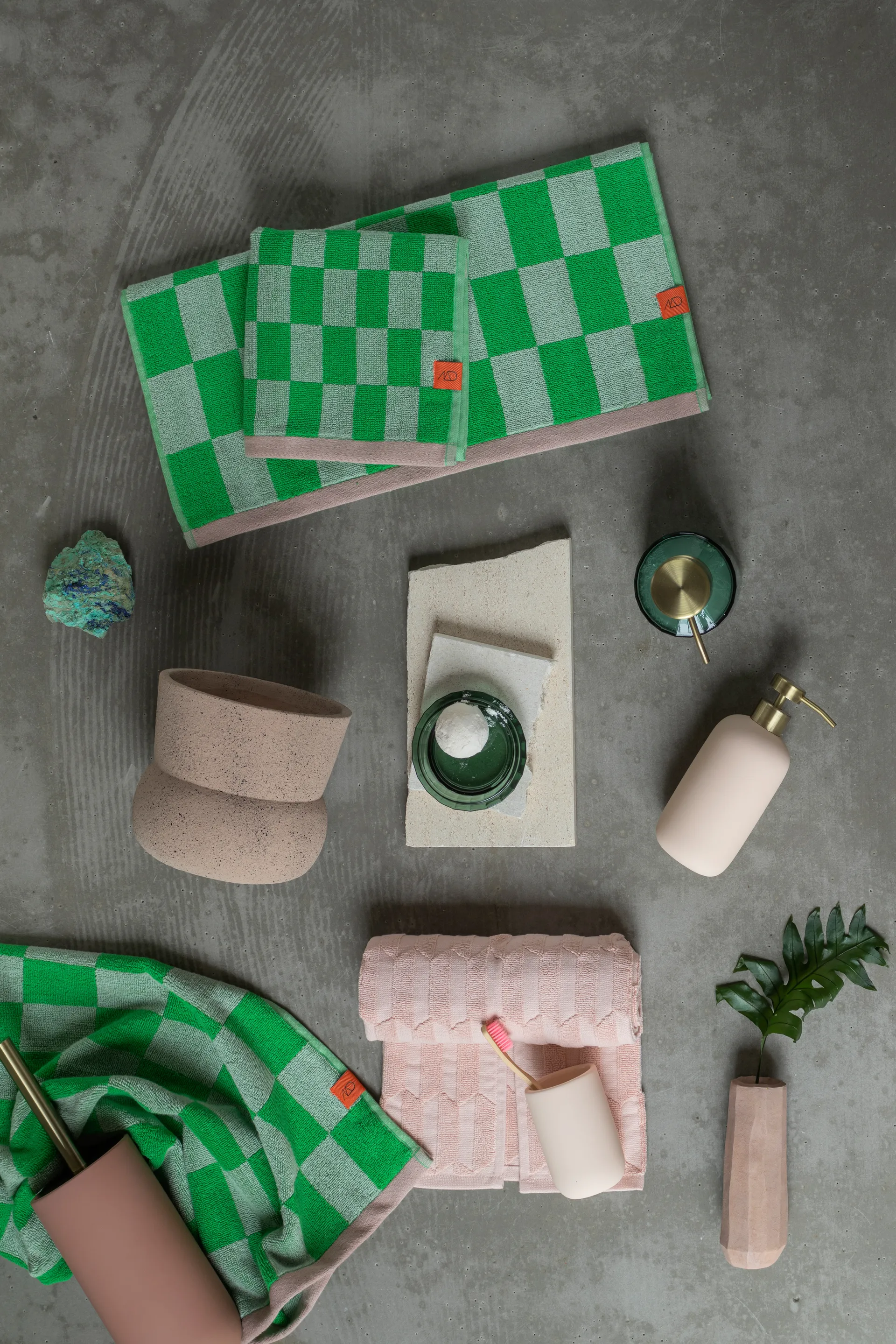 Toalla Retro 70x133 cm, Classic green Mette Ditmer
