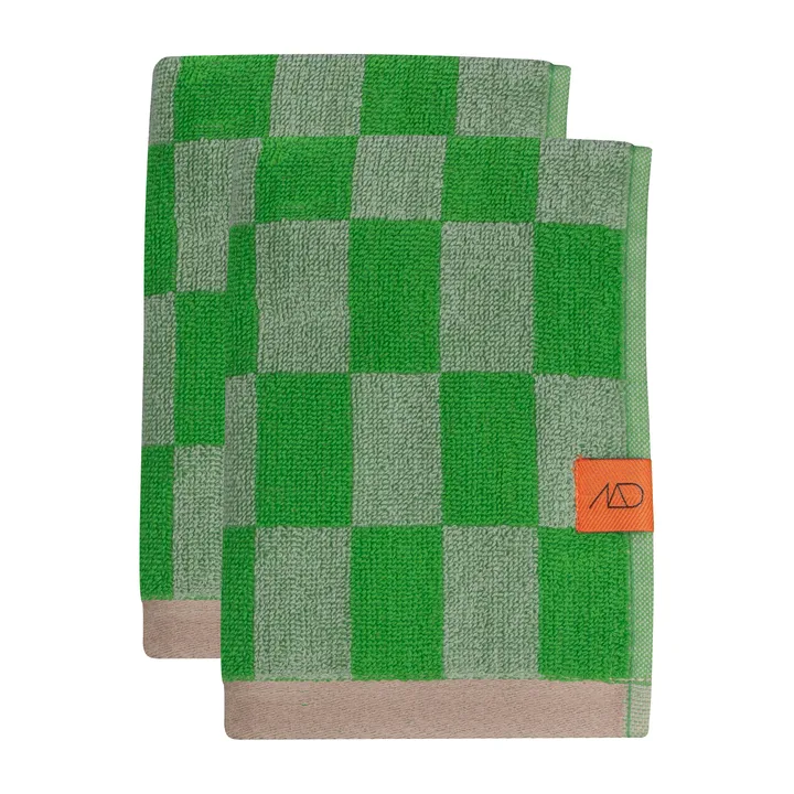 Toalla Retro - Classic green, 40x55 cm, Set de 2 - Mette Ditmer