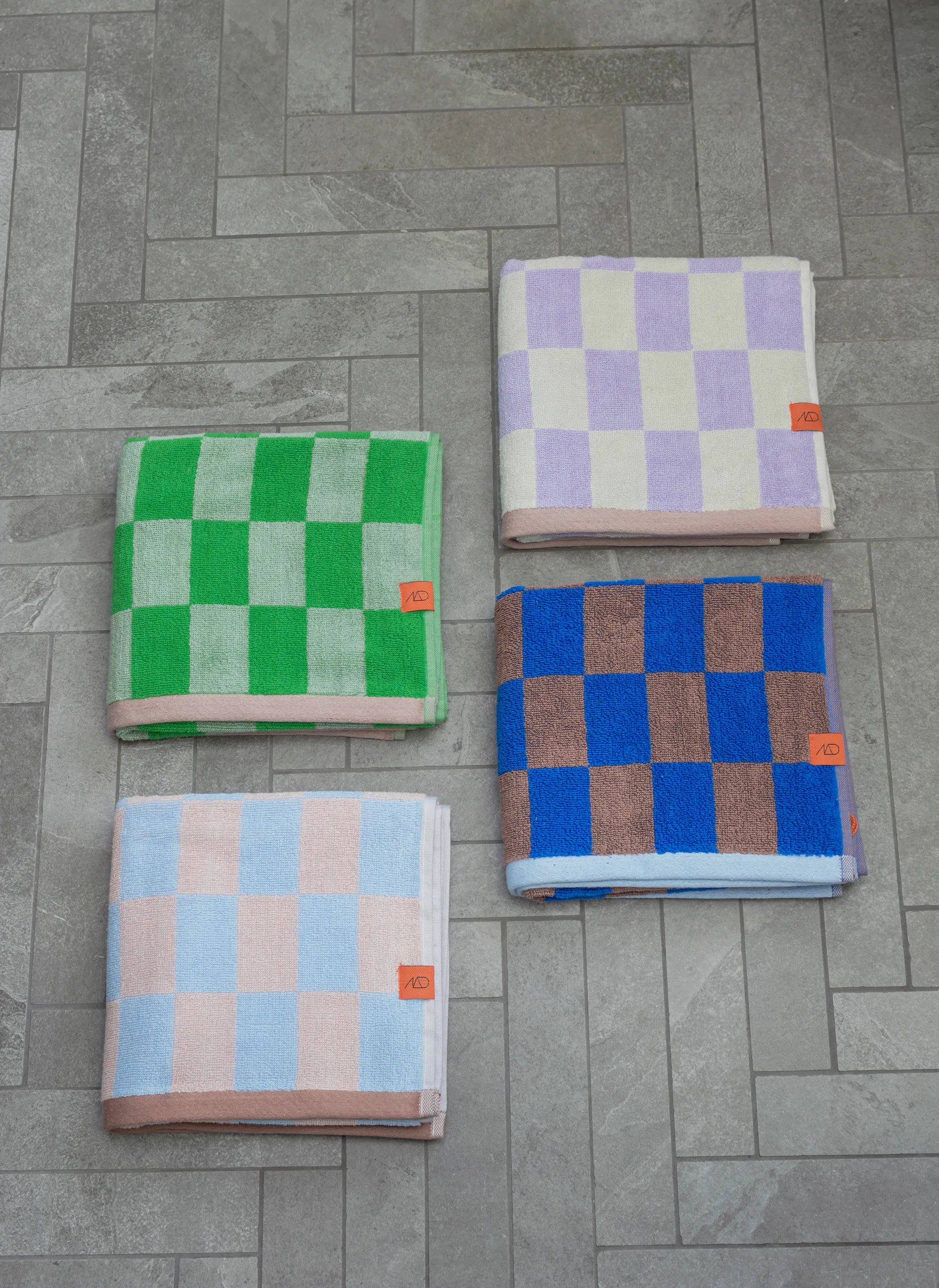 Toalla Retro, Classic green, 50x90 cm Mette Ditmer