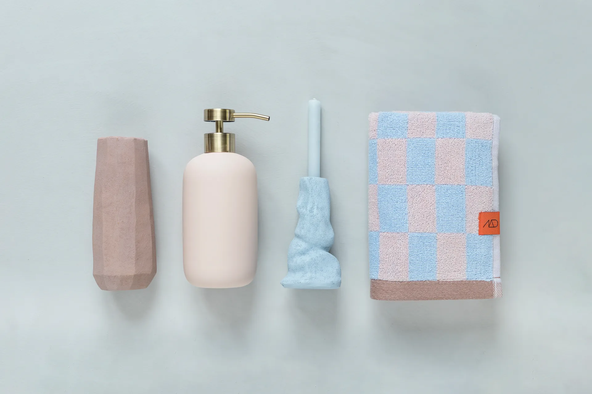 Toalla Retro, Light blue, 40x55 cm, Set de 2 Mette Ditmer