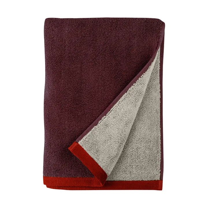 Toalla Soft 70x133 cm - Grey-Red (gris rojo), 70x133 cm - Mette Ditmer