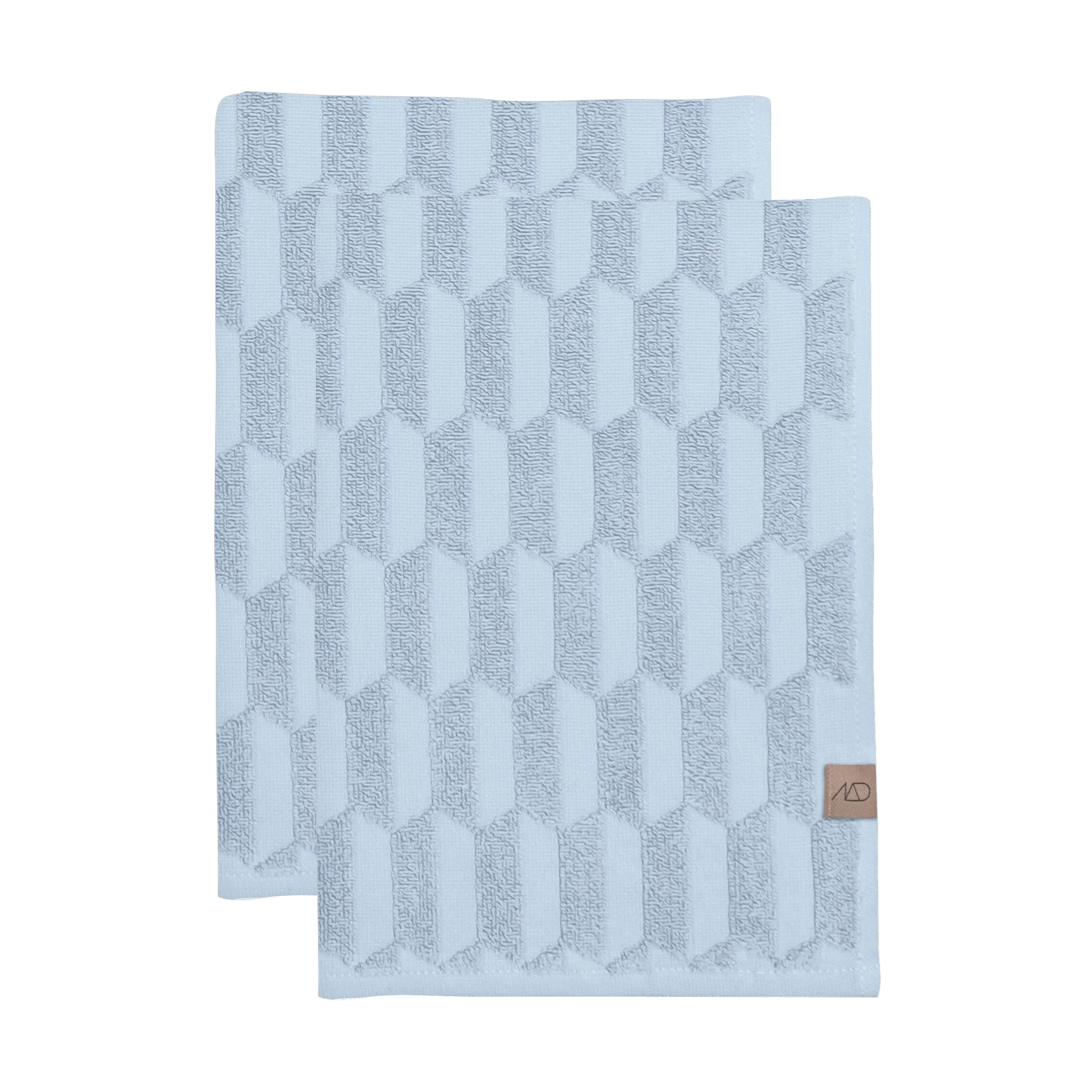 Toallas de invitados Geo, 2-pack, Light Blue Mette Ditmer