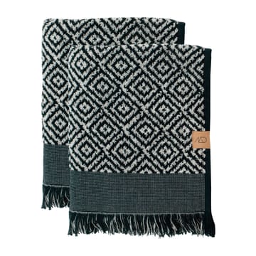 Toallas de invitados Morocco 35x55 cm, 2-pack - Black-white - Mette Ditmer
