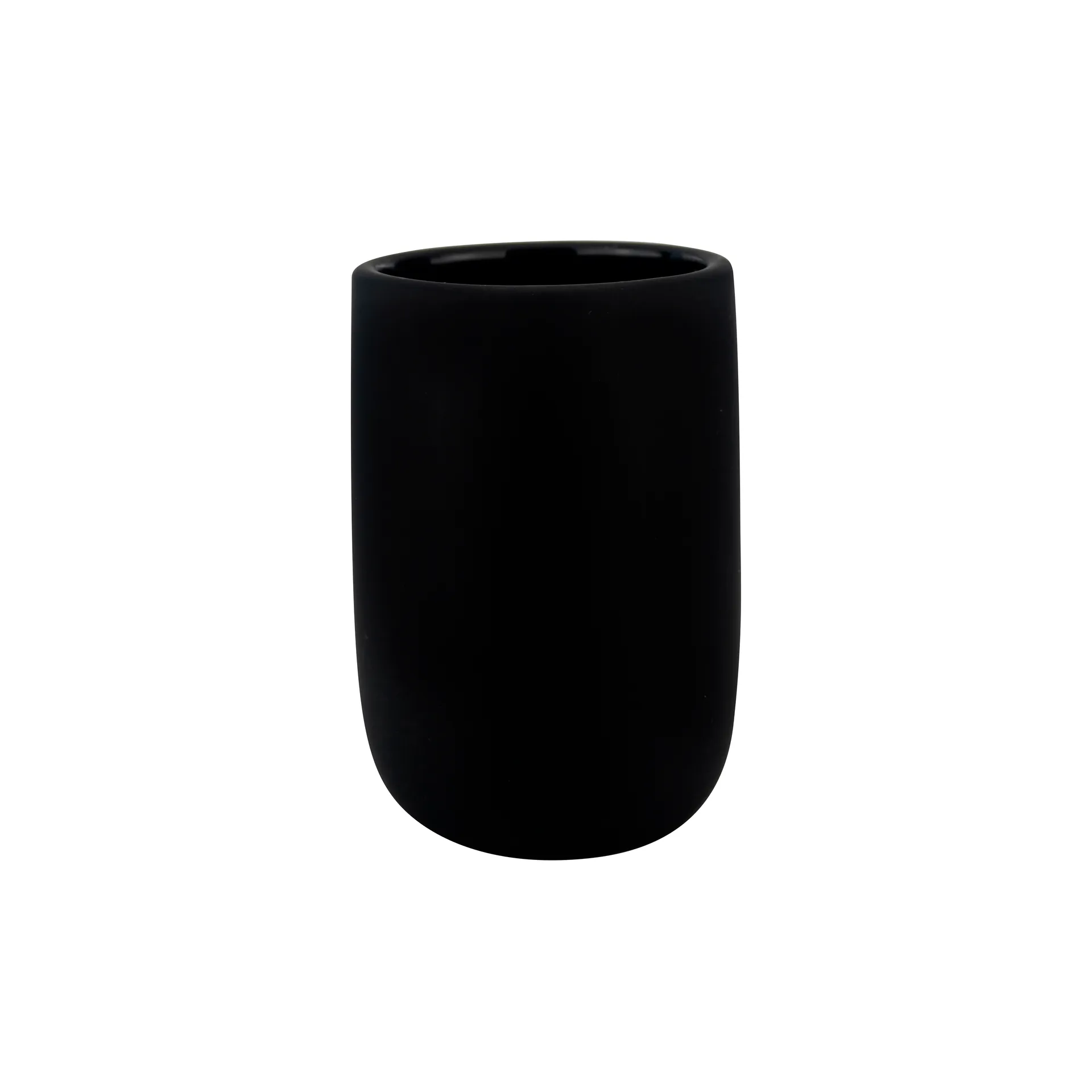 Vaso para cepillos Lotus, negro Mette Ditmer