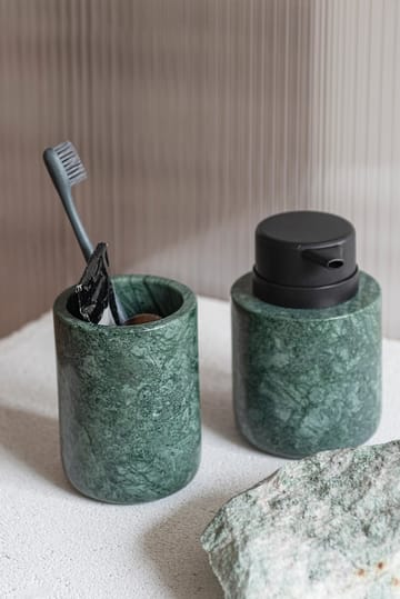 Vaso portacepillos Marble 10 cm - Dark forest - Mette Ditmer