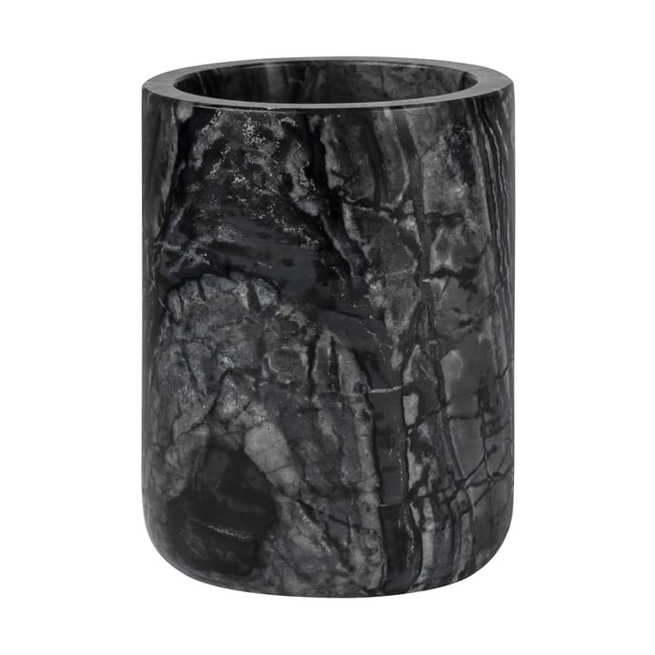 Vaso portacepillos Marble 10 cm - Negro-gris - Mette Ditmer