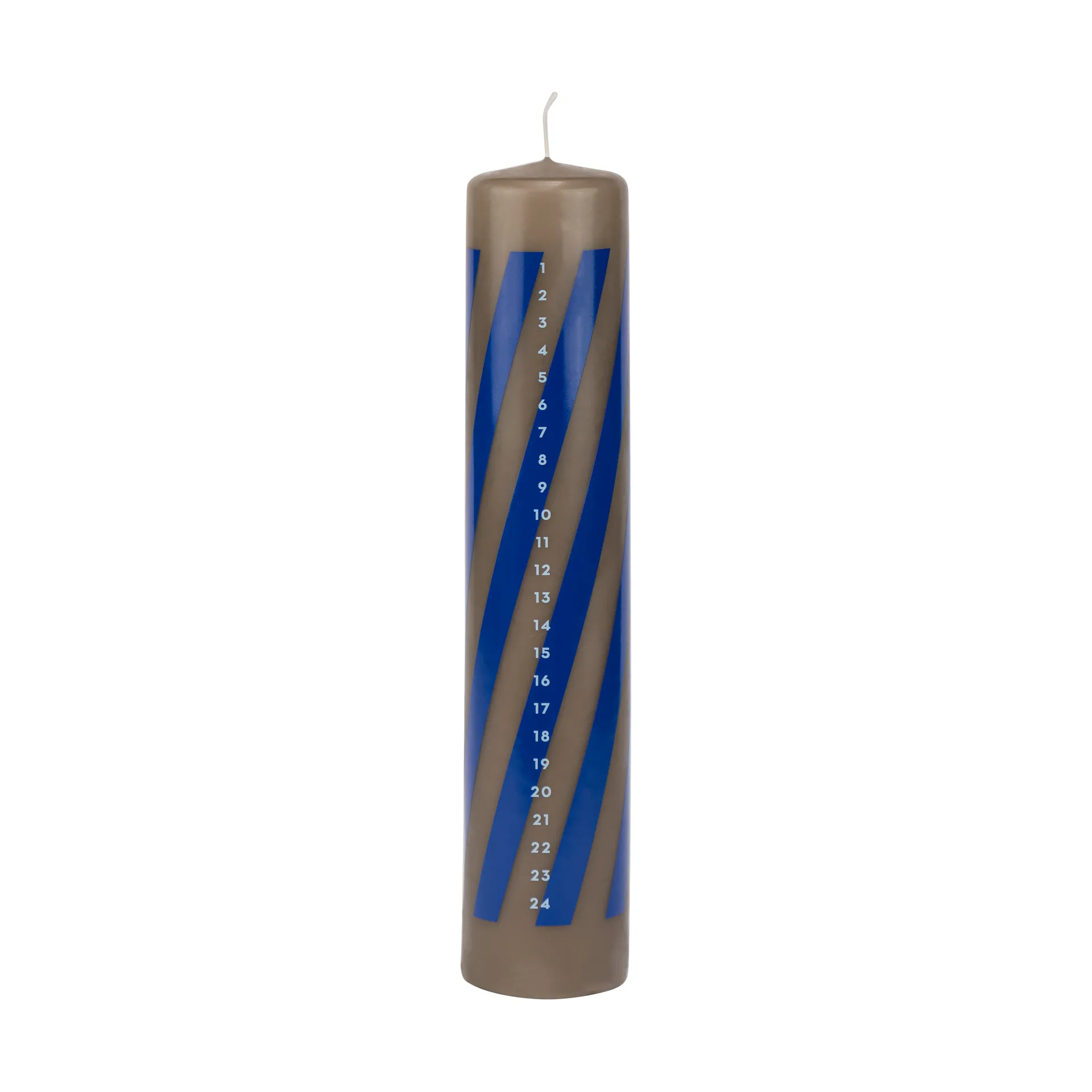 Vela de calendario Twentyfour 25 cm, Cobalt Mette Ditmer