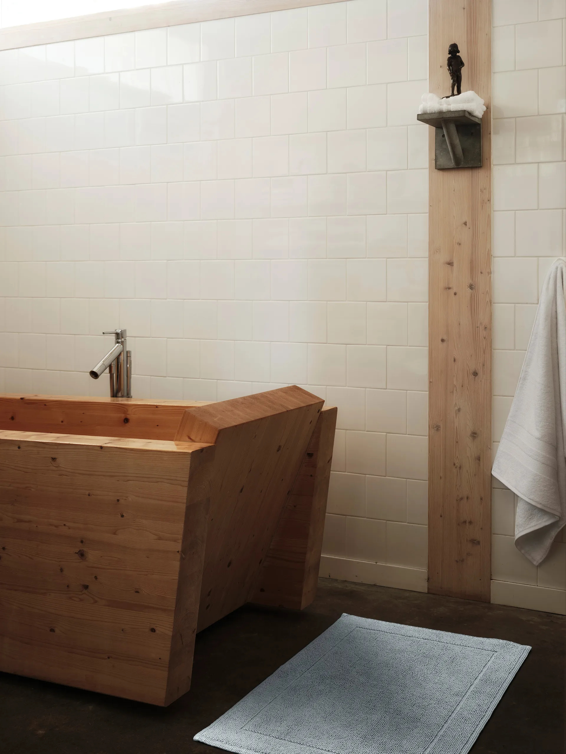 Alfombra de baño Portofino, Azul hielo, 60x90 cm Mille Notti