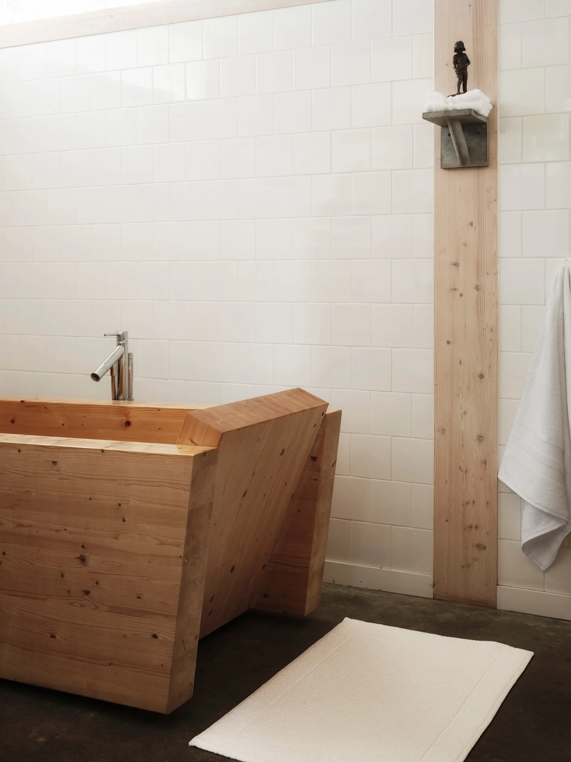 Alfombra de baño Portofino, Blanco, 60x90 cm Mille Notti