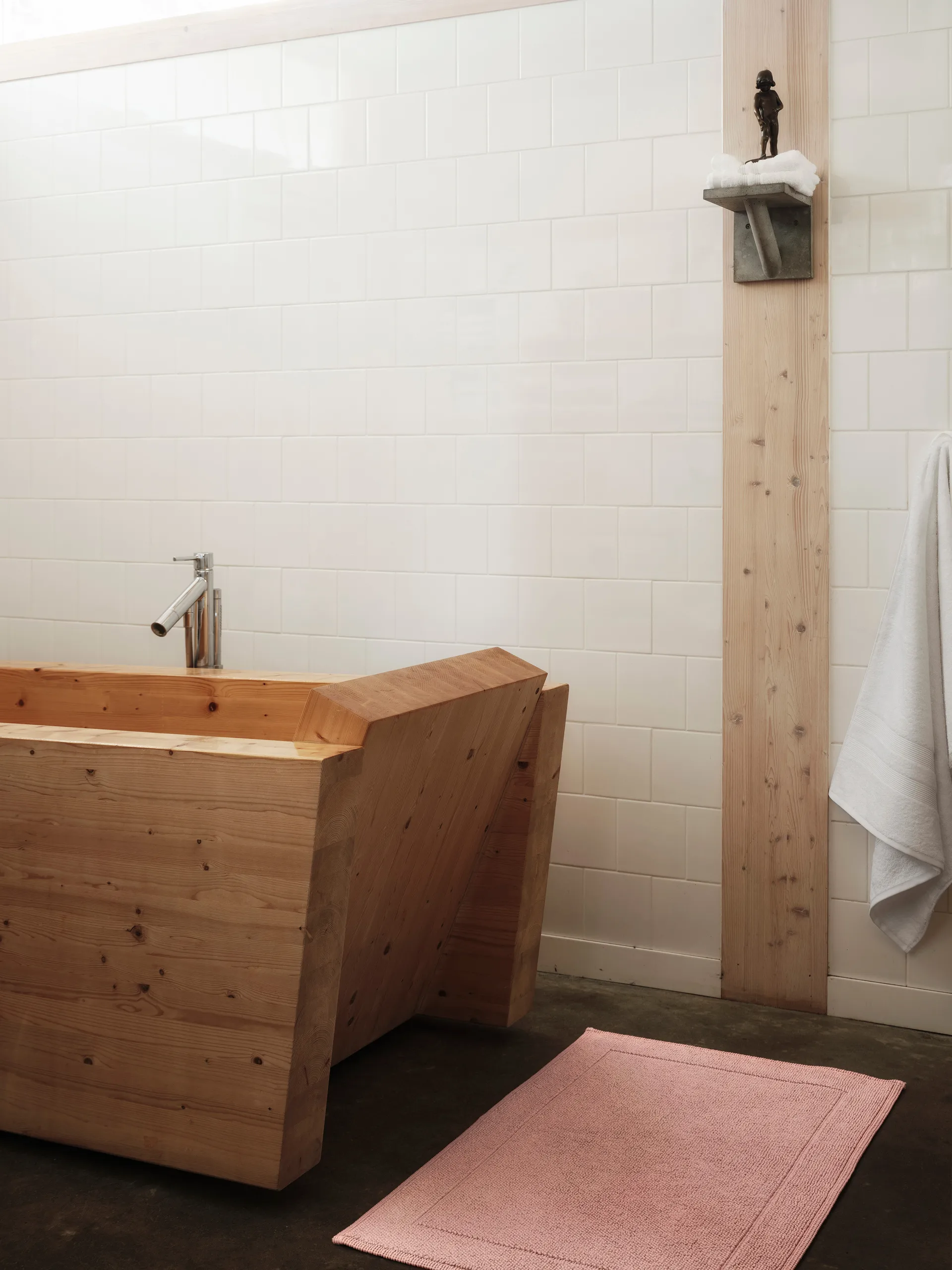 Alfombra de baño Portofino, Rosa, 60x90 cm Mille Notti