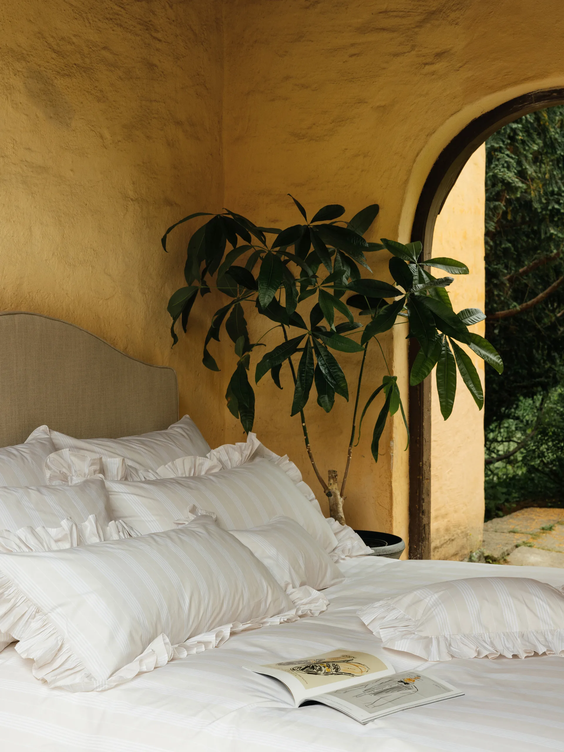 Funda de almohada Camicia Balza, Beige, 50x90 cm Mille Notti