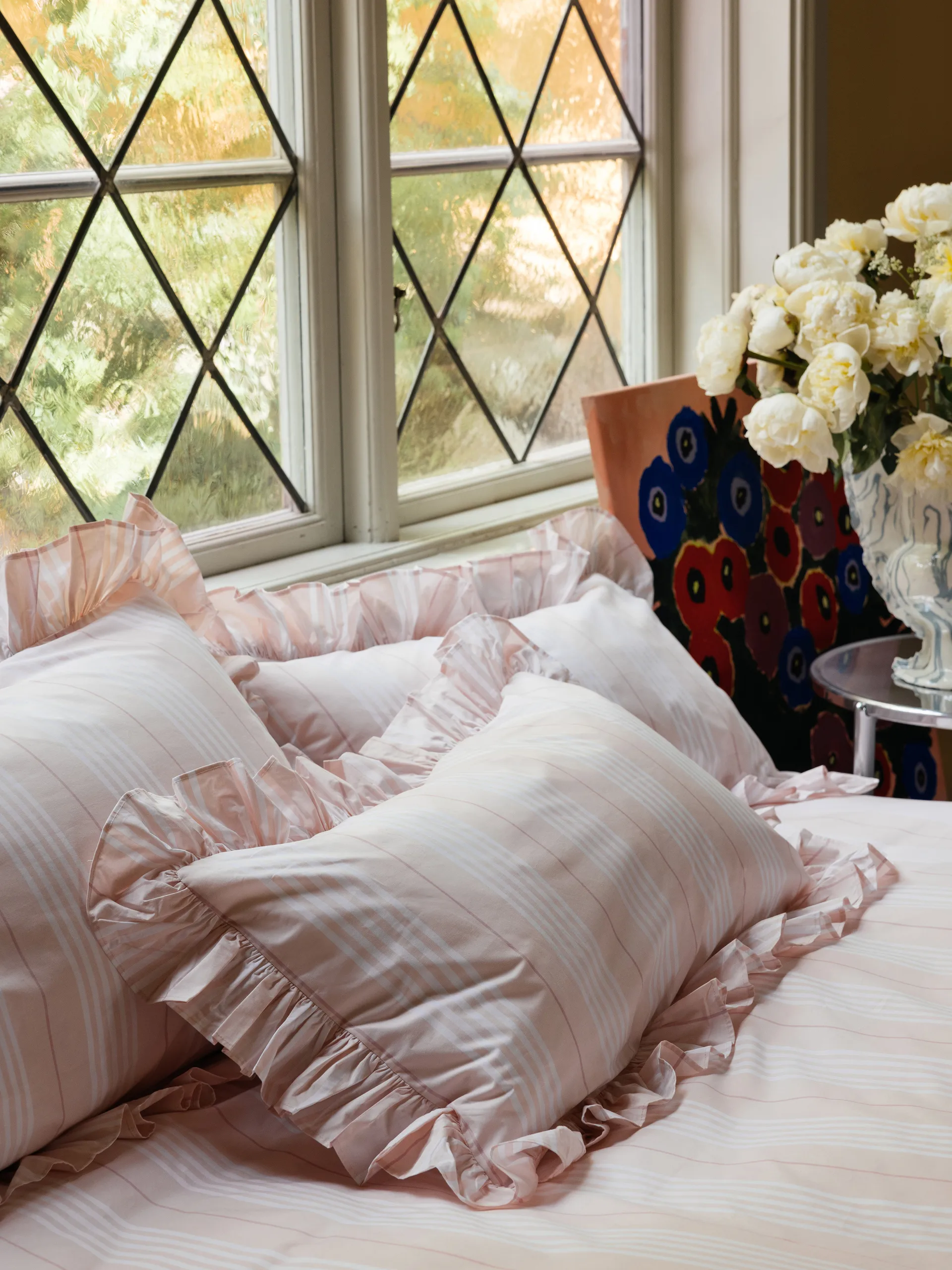 Funda de almohada Camicia Balza, Rosa claro, 50x90 cm Mille Notti