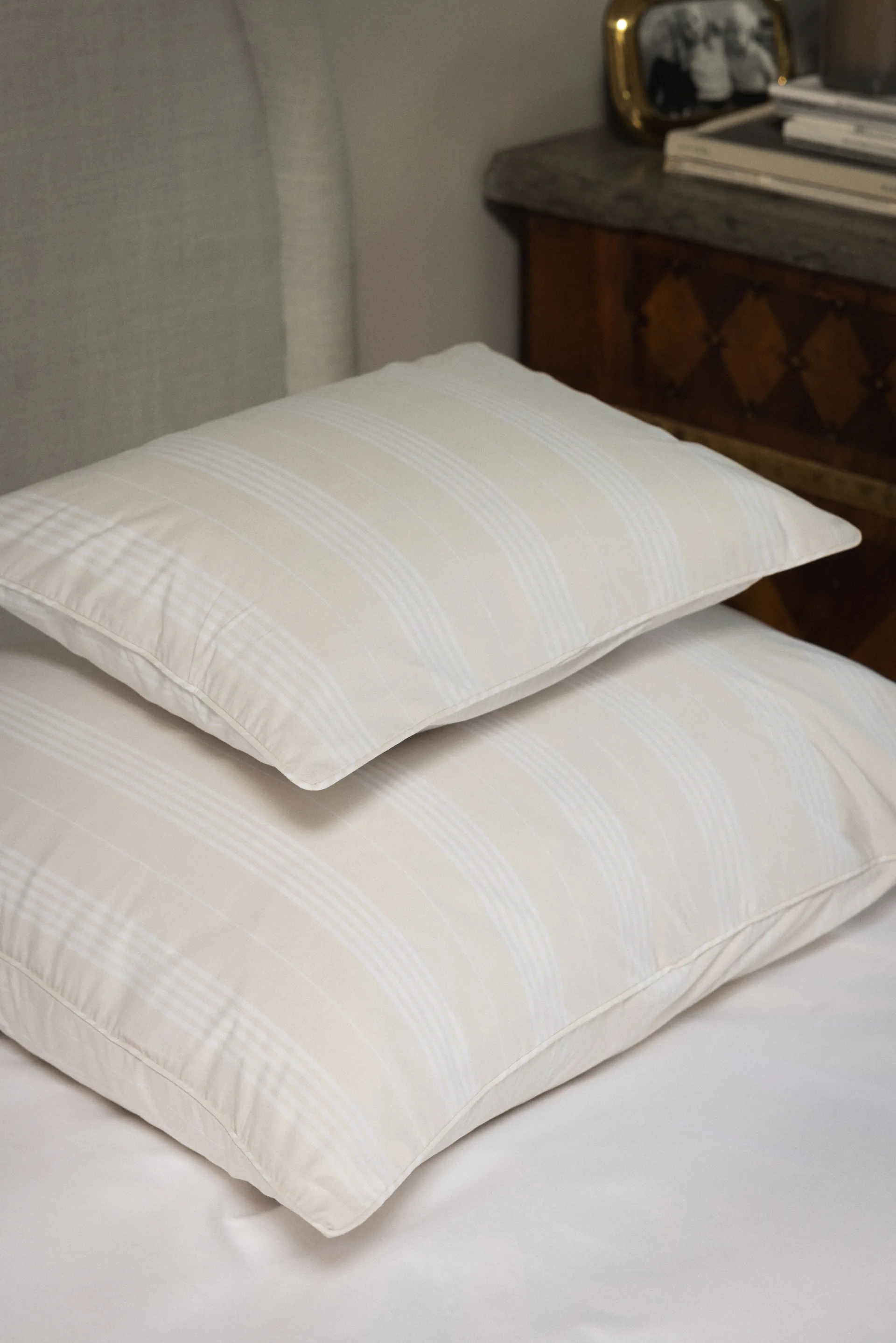 Funda de almohada Camicia, Beige, 50x60 cm Mille Notti