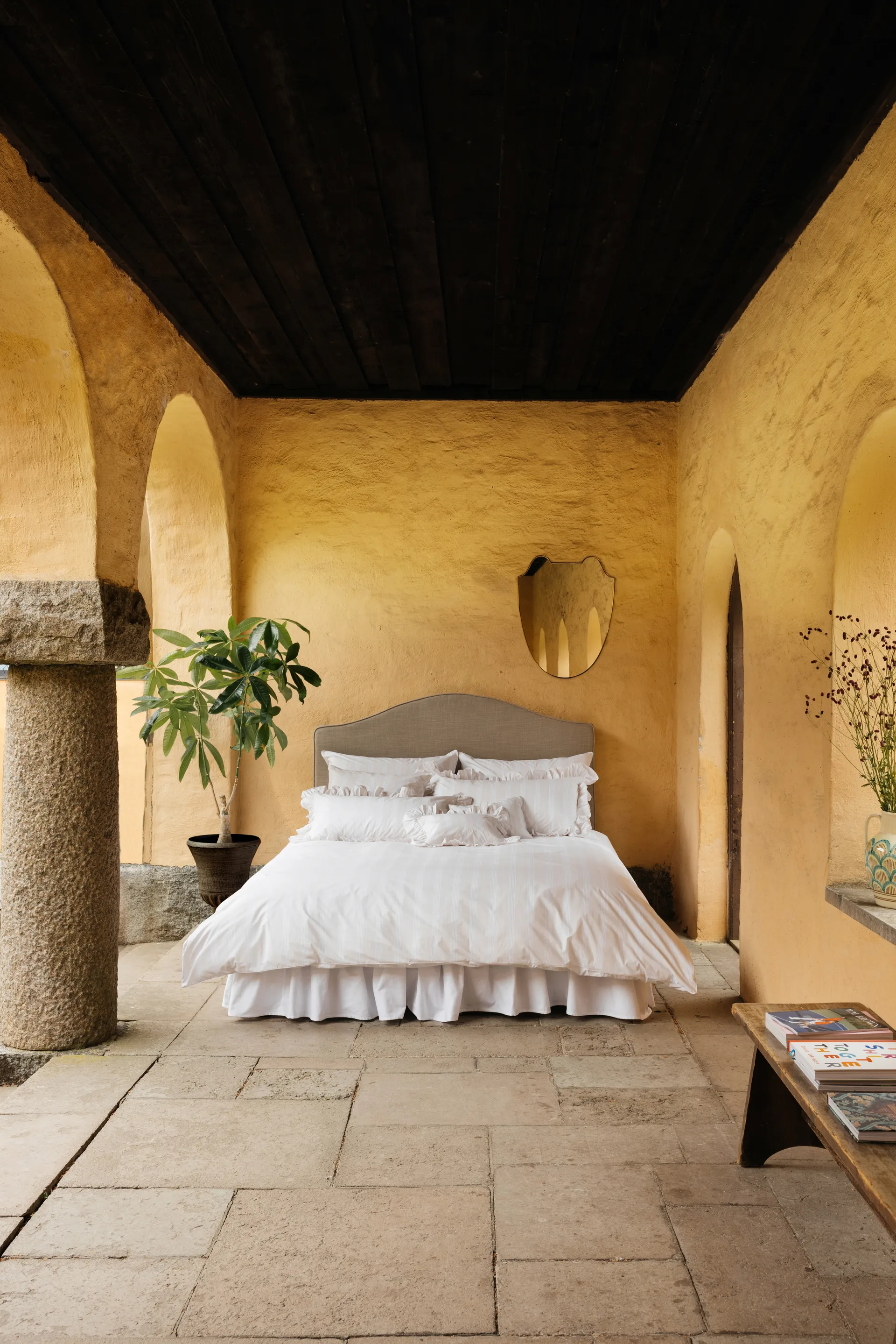 Funda de almohada Camicia, Beige, 50x90 cm Mille Notti