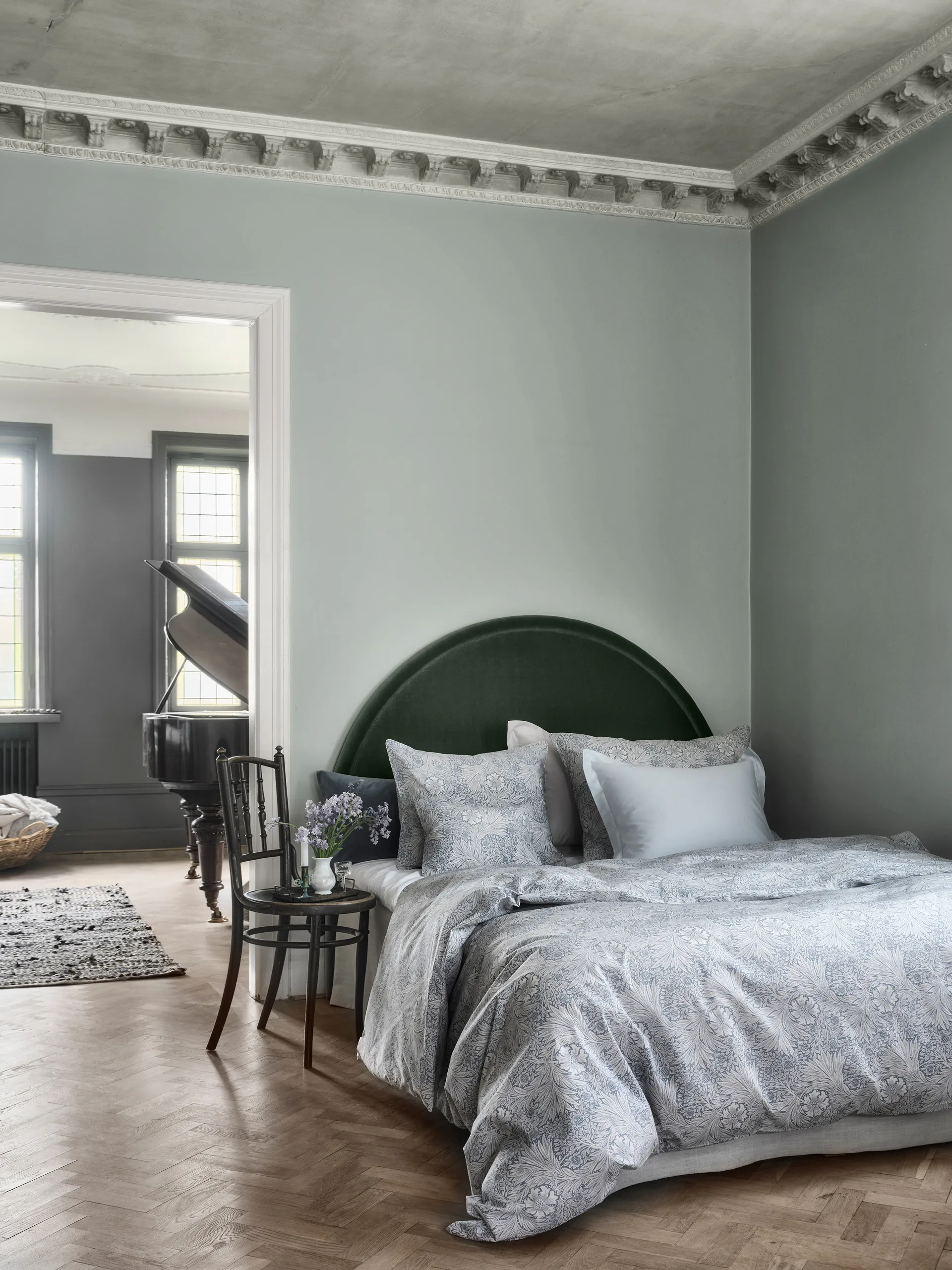 Funda de almohada Morris & Co. Marigold, Azul, 50x60 cm Mille Notti