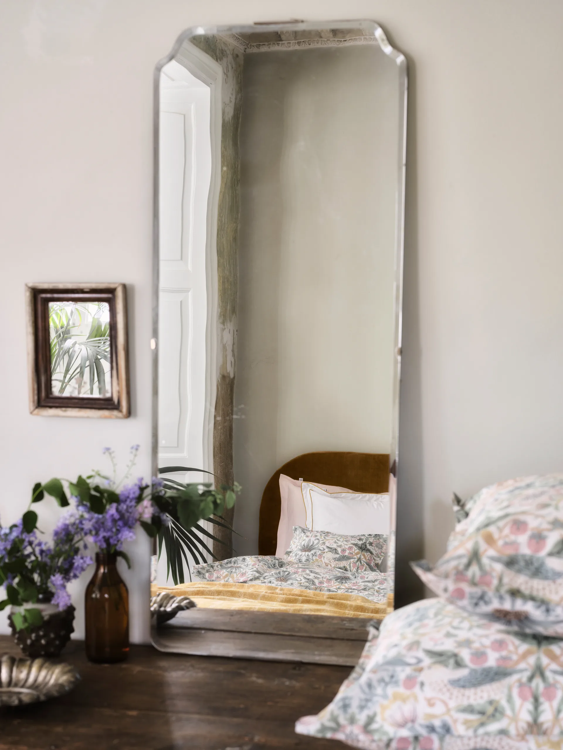 Funda de almohada Morris & Co. Strawberry Thief, Verde, 50x60 cm Mille Notti