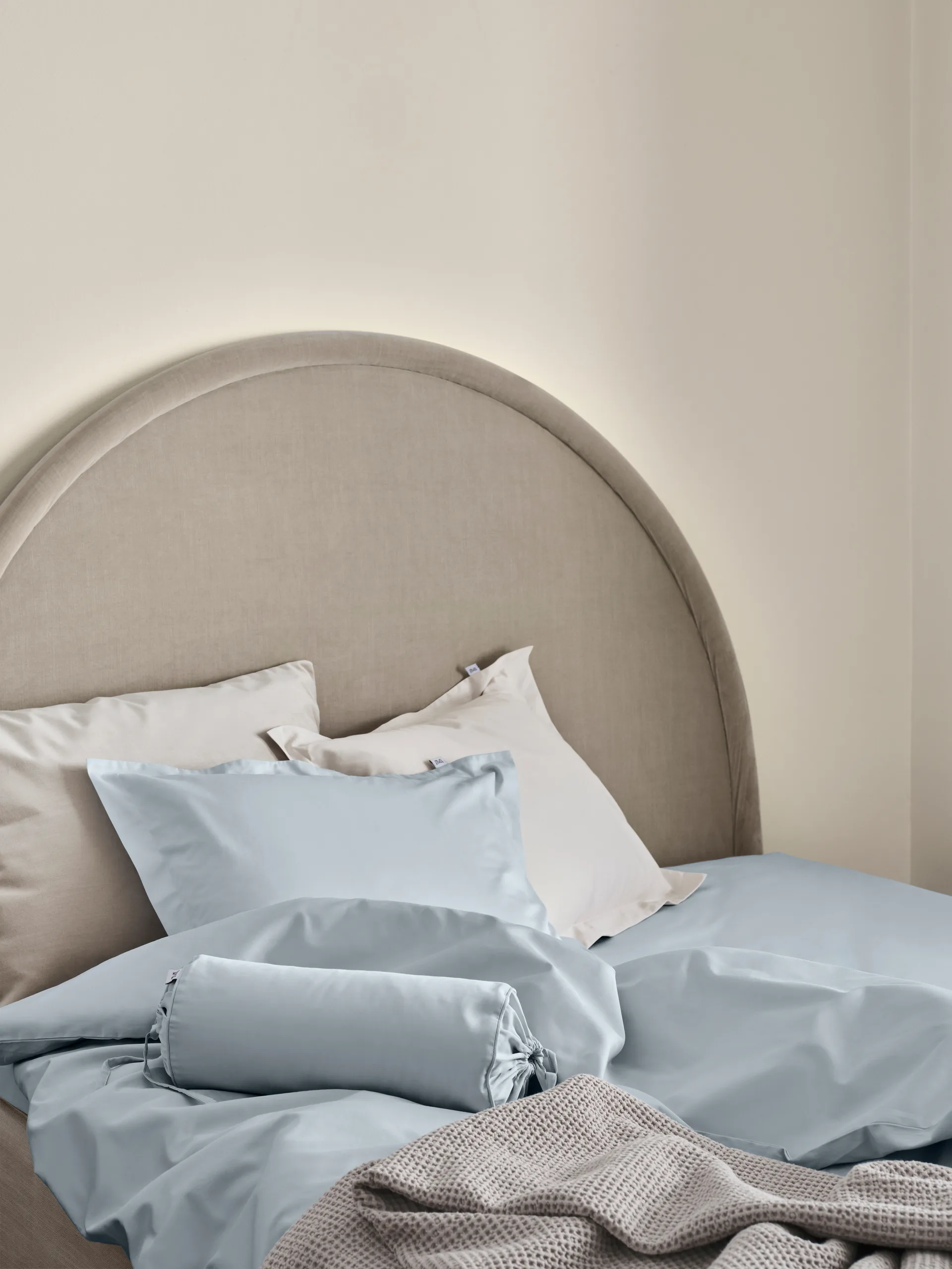 Funda de almohada Satina plain, Ljublå, 50×90 cm Mille Notti