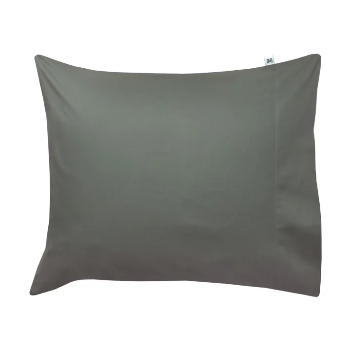 Funda de almohada Satina plain - Verde, 50x60 cm - Mille Notti