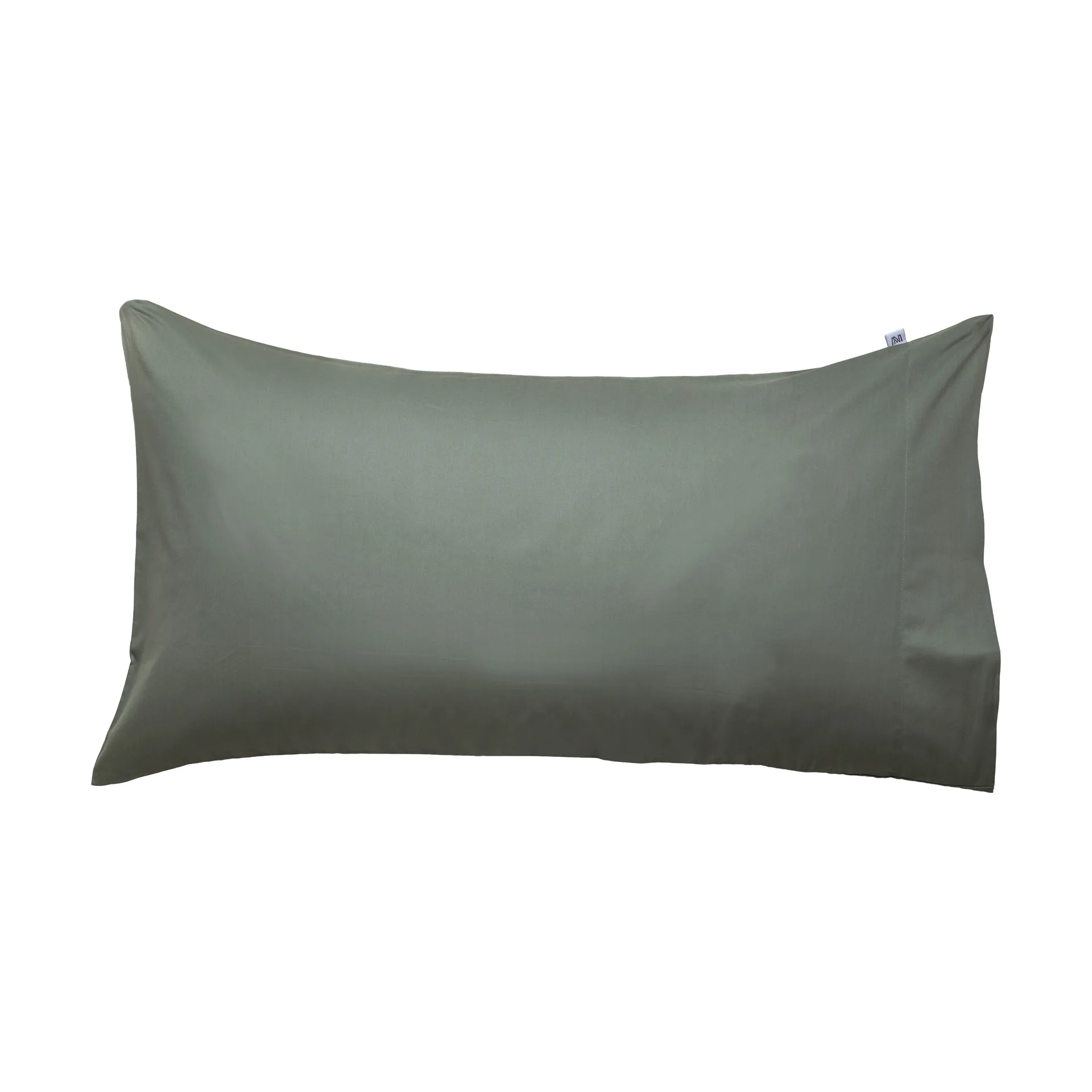 Funda de almohada Satina plain, Verde, 50x90 cm Mille Notti