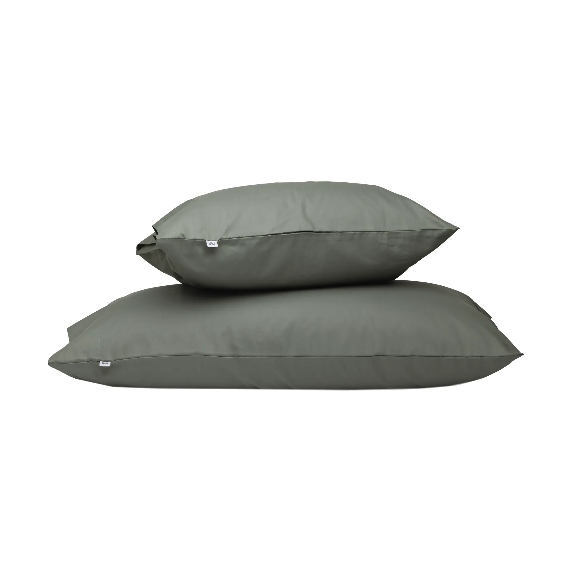 Funda de almohada Satina plain, Verde, 50x90 cm Mille Notti