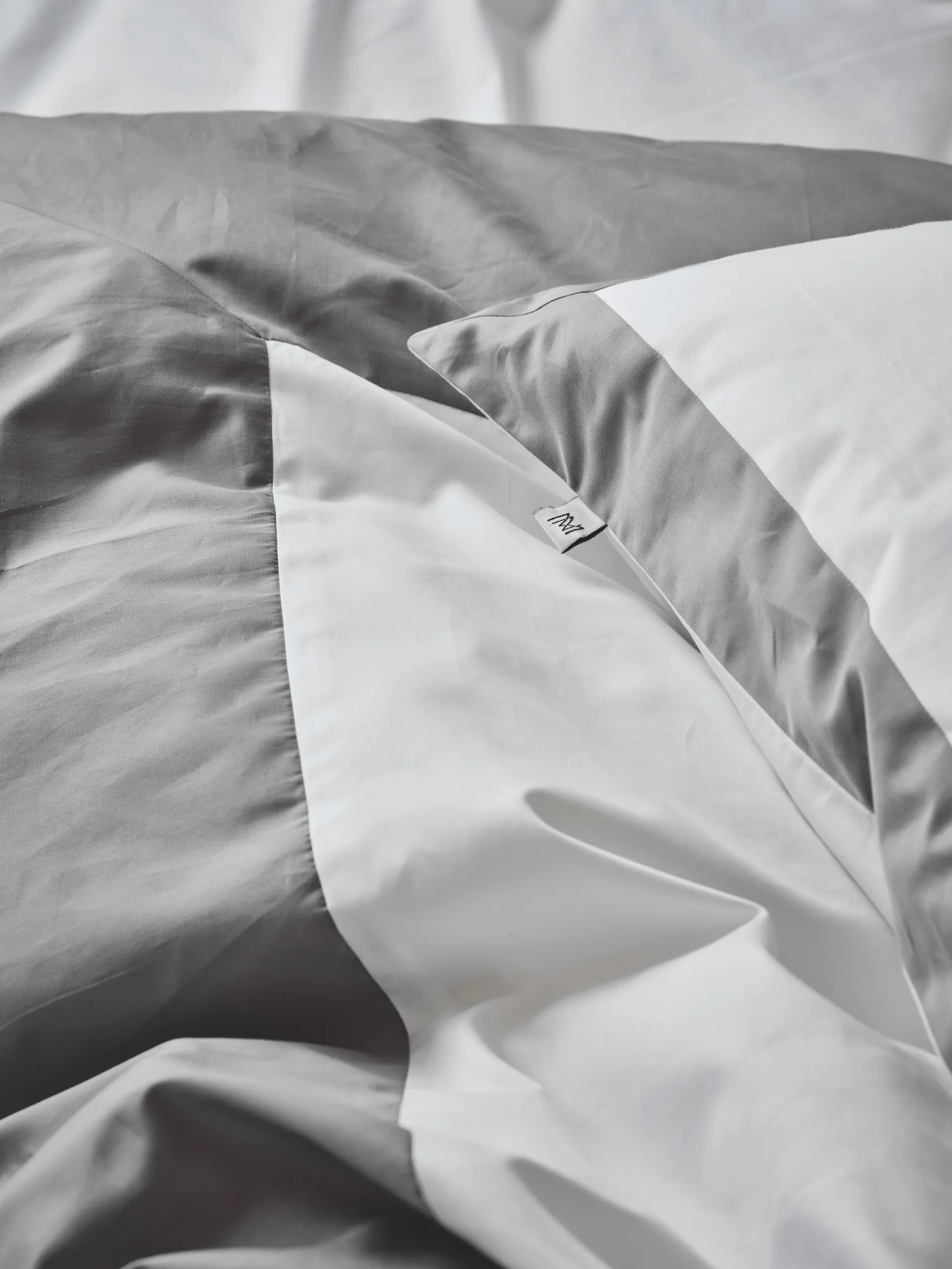 Funda de almohada Sobrio, Gris, 50x60 cm Mille Notti