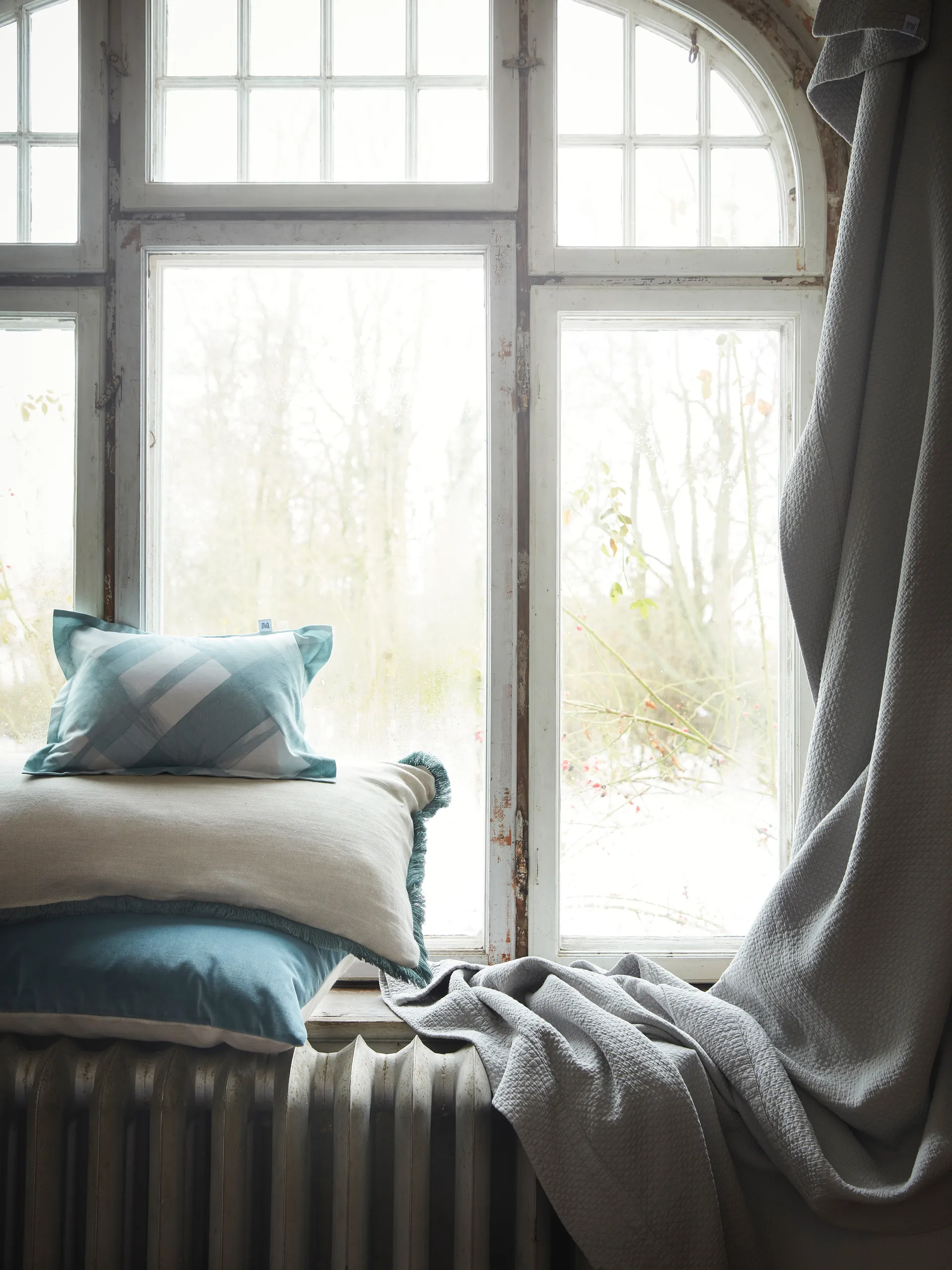 Funda de cojín Pienza, Beige-verde, 50x50 cm Mille Notti