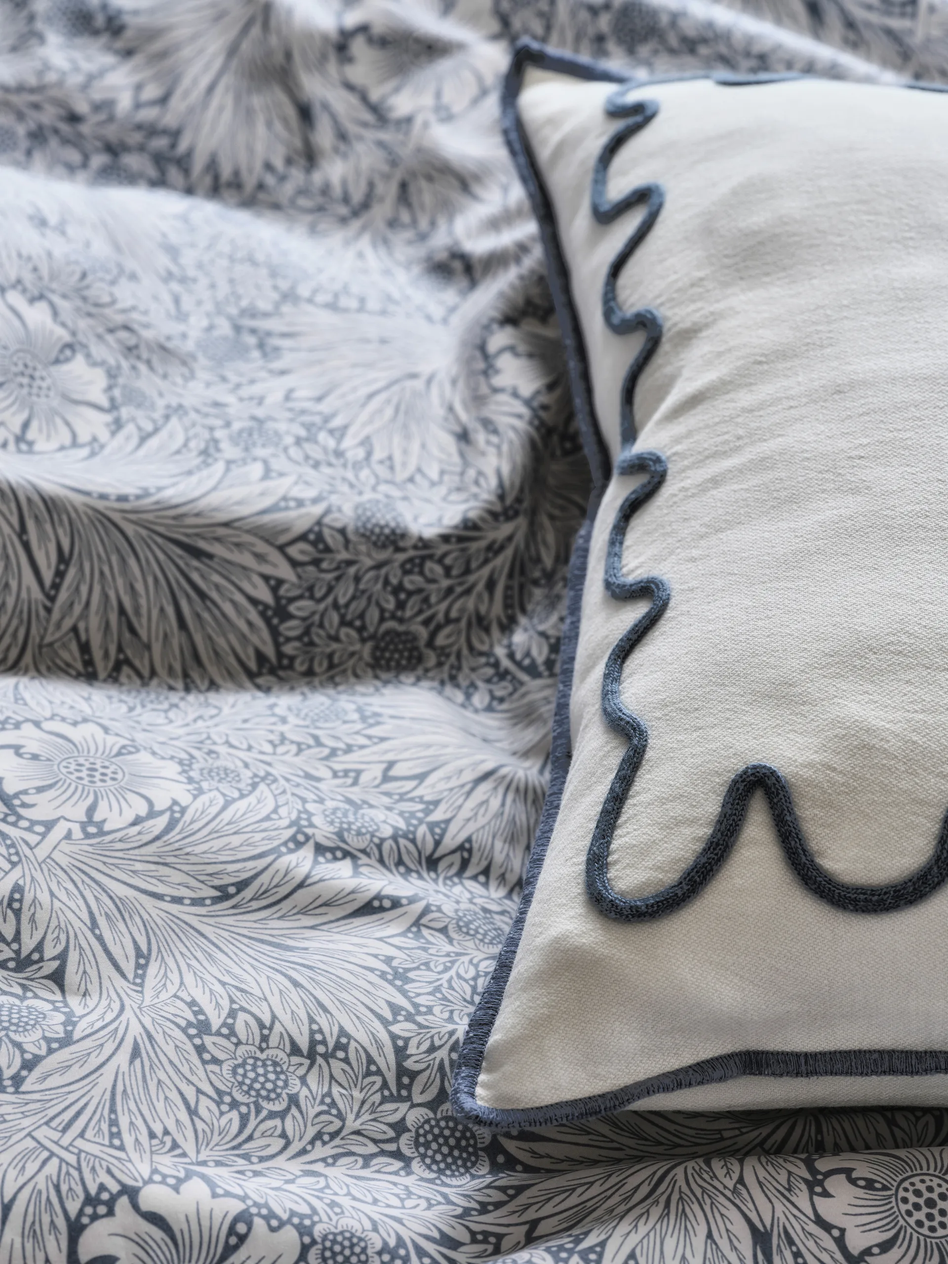 Funda nórdica Morris & Co. Marigold, Azul, 150x210 cm Mille Notti