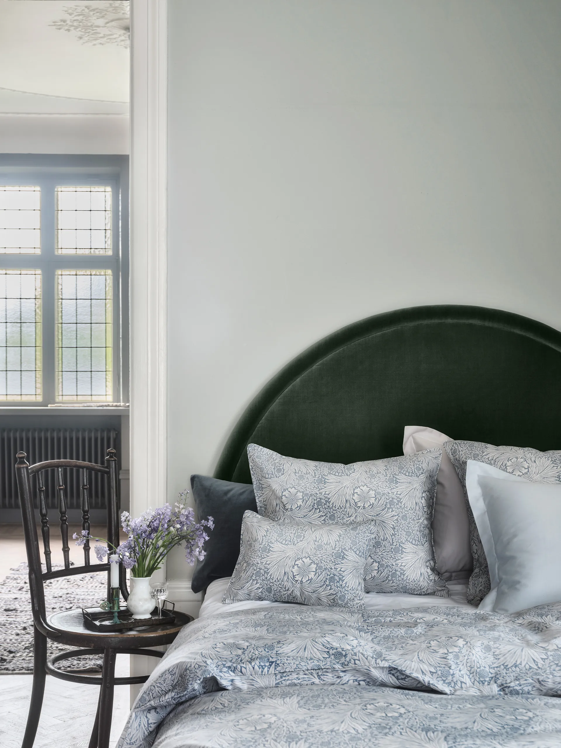 Funda nórdica Morris & Co. Marigold, Azul, 150x210 cm Mille Notti