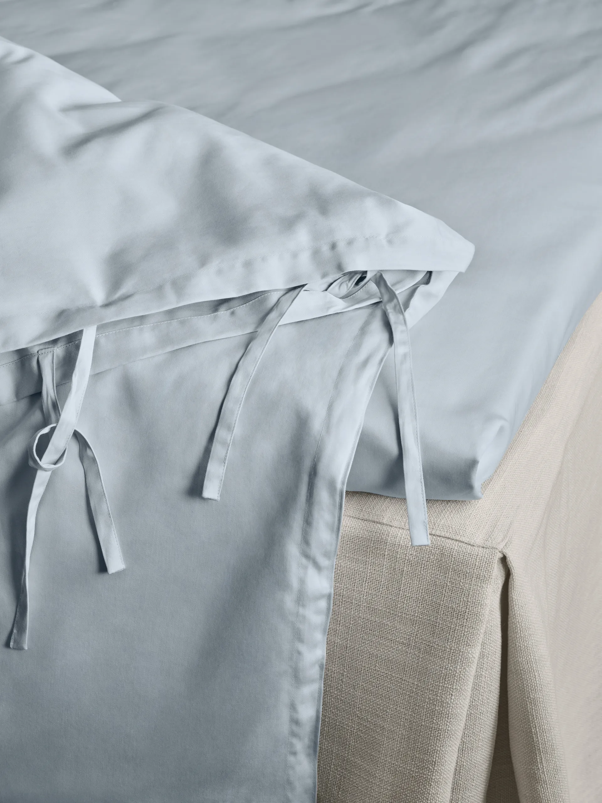 Funda nórdica Satina, Azul claro, 220x220 cm Mille Notti