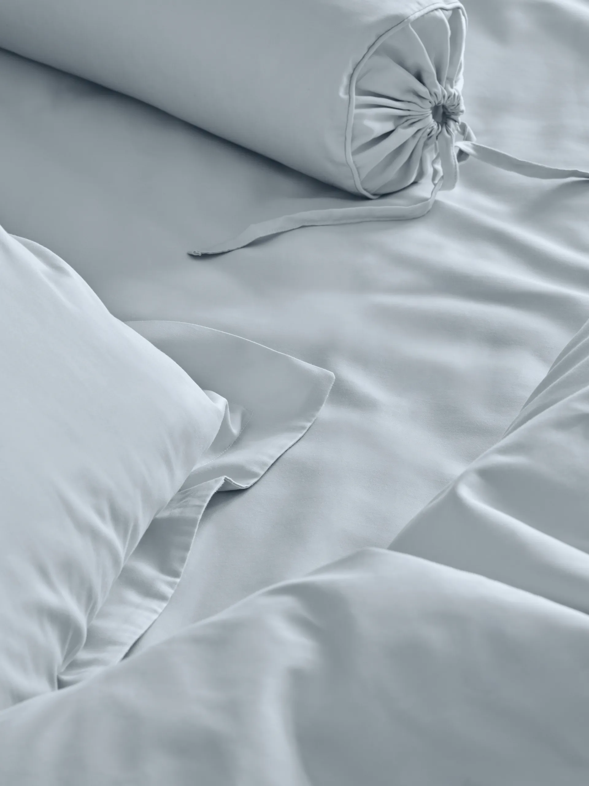 Funda nórdica Satina, Azul claro, 220x220 cm Mille Notti