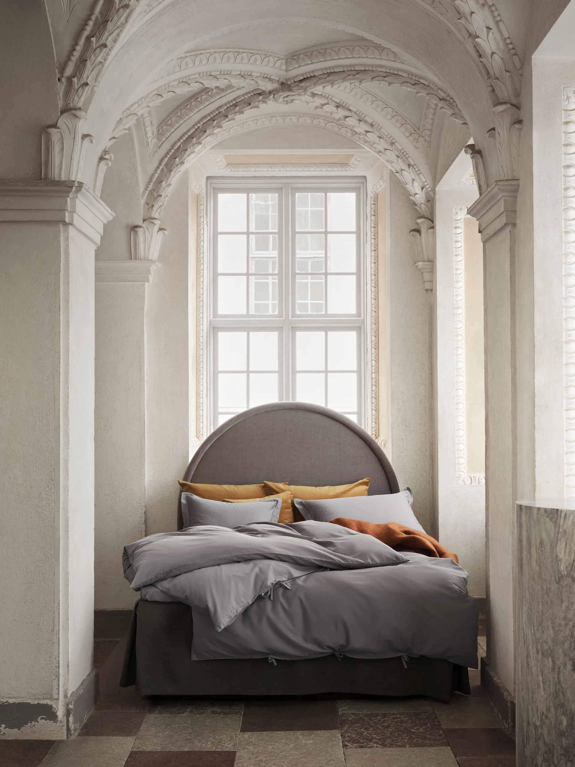 Funda nórdica Satina, Gris, 150x210 cm Mille Notti