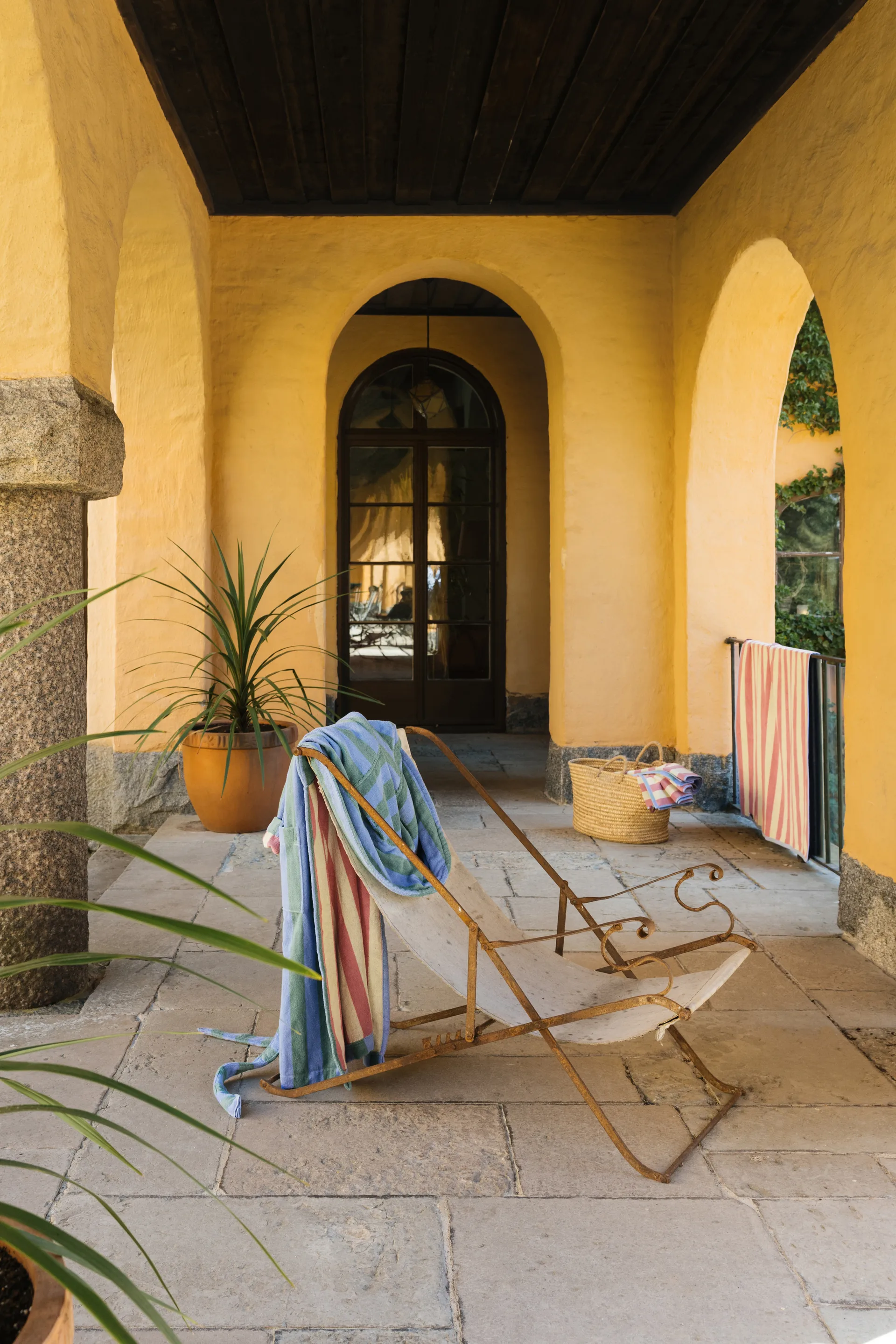 Toalla de playa Positano 100x180 cm, Azul claro Mille Notti