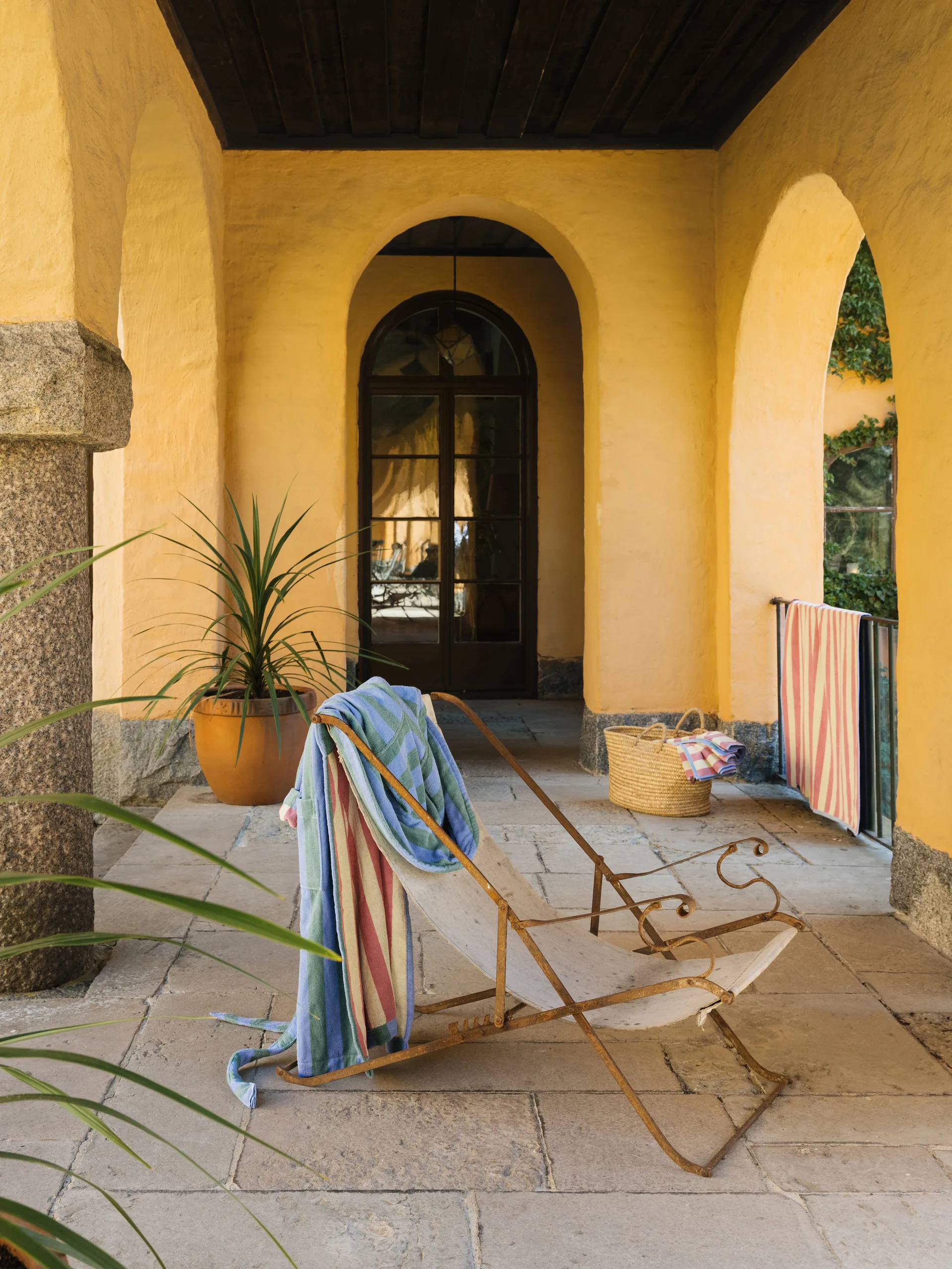 Toalla de playa Positano 100x180 cm, Azul claro Mille Notti