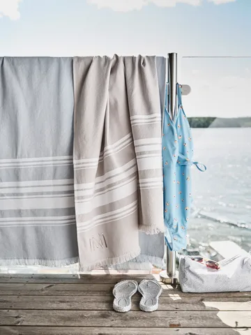 Toalla de playa Rapallo EKO - Azul claro, 100x180 cm - Mille Notti