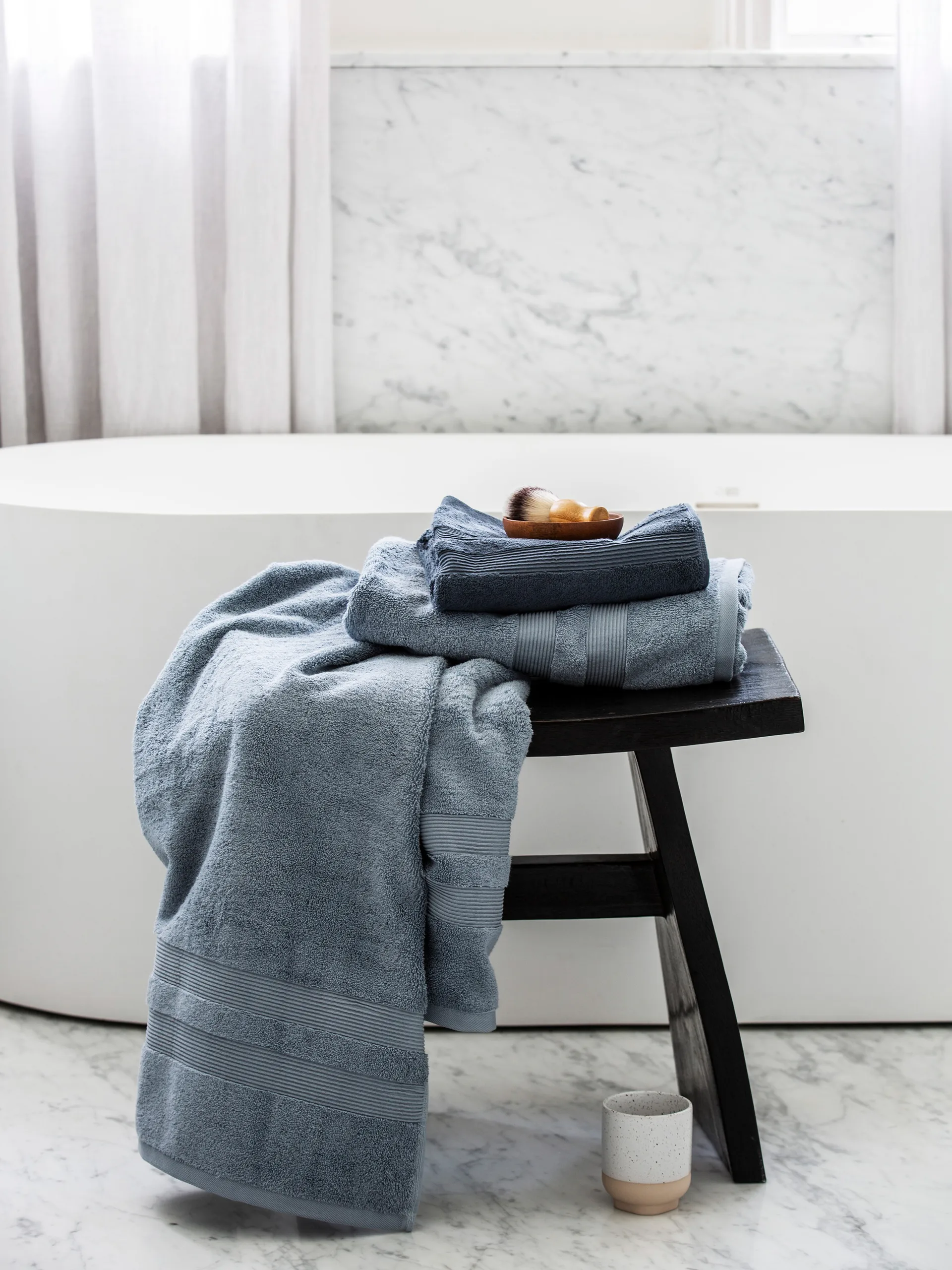 Toalla Fontana EKO, Azul claro, 100x150 cm Mille Notti