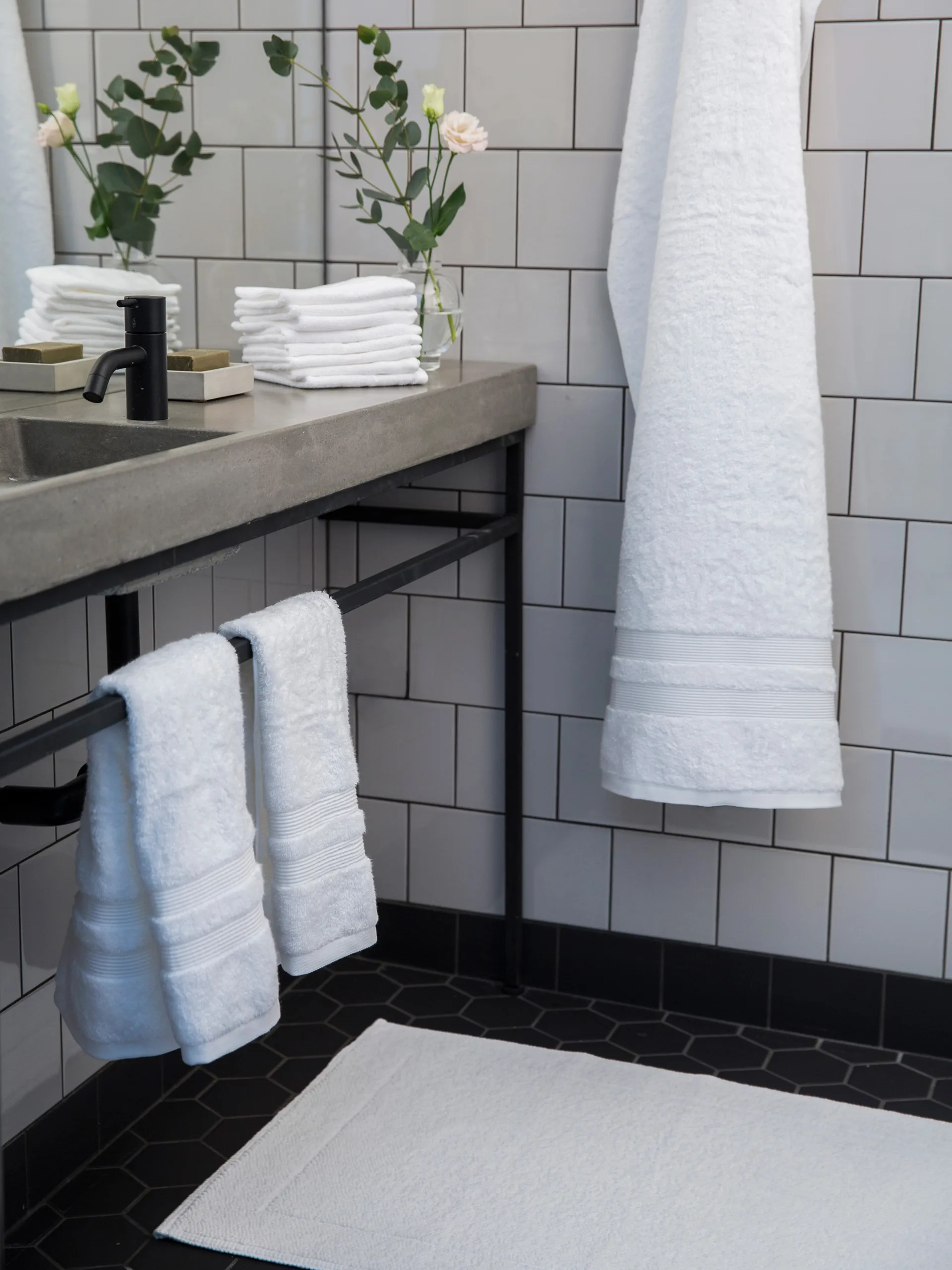 Toalla Fontana EKO, Blanco, 70x140 cm Mille Notti