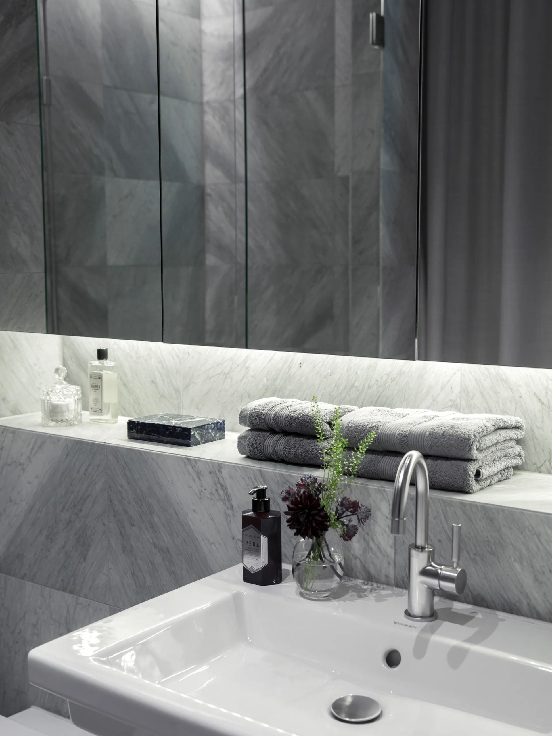 Toalla Fontana EKO, Gris, 70x140 cm Mille Notti