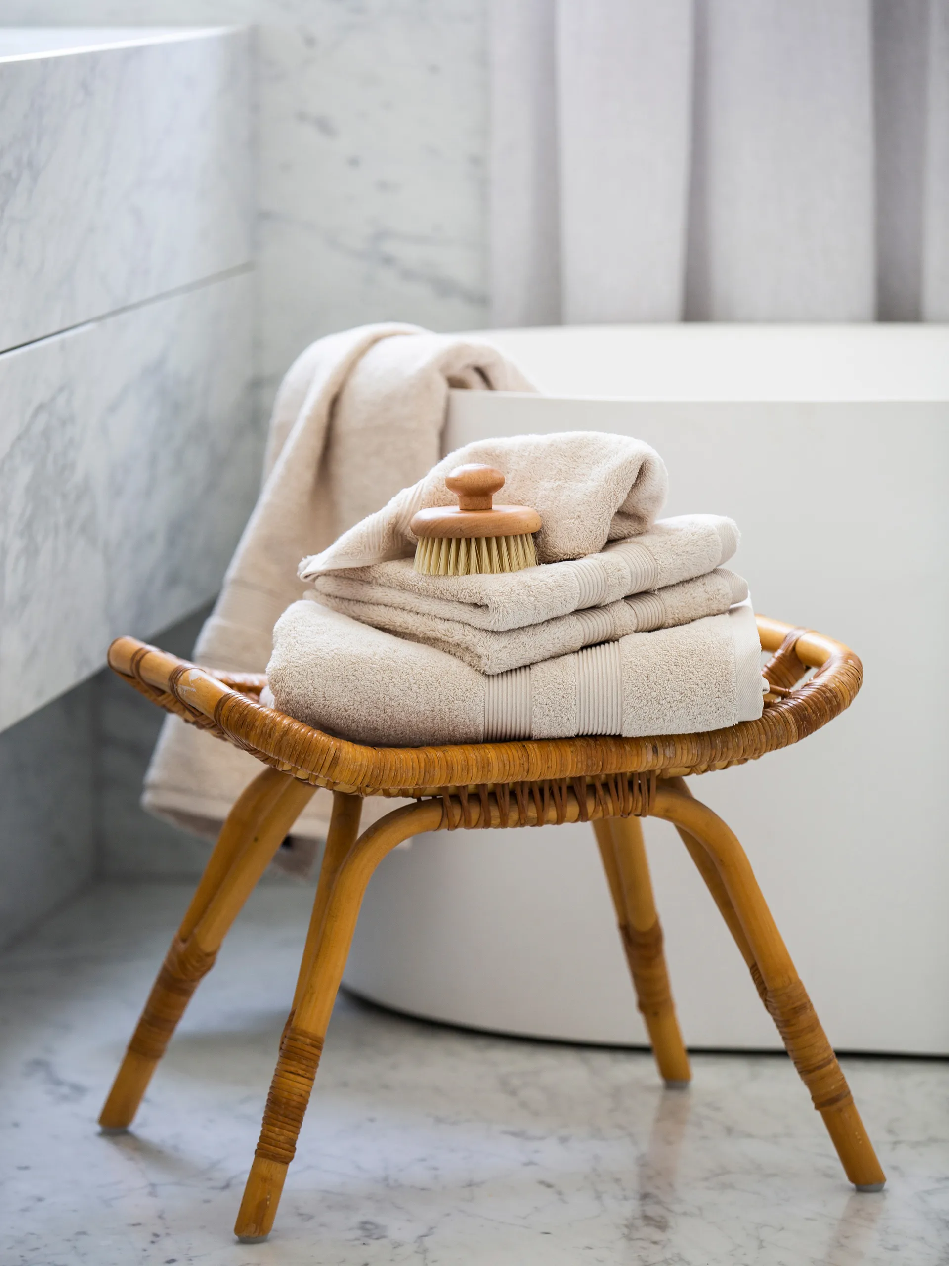 Toalla Fontana EKO, Marfil, 70x140 cm Mille Notti