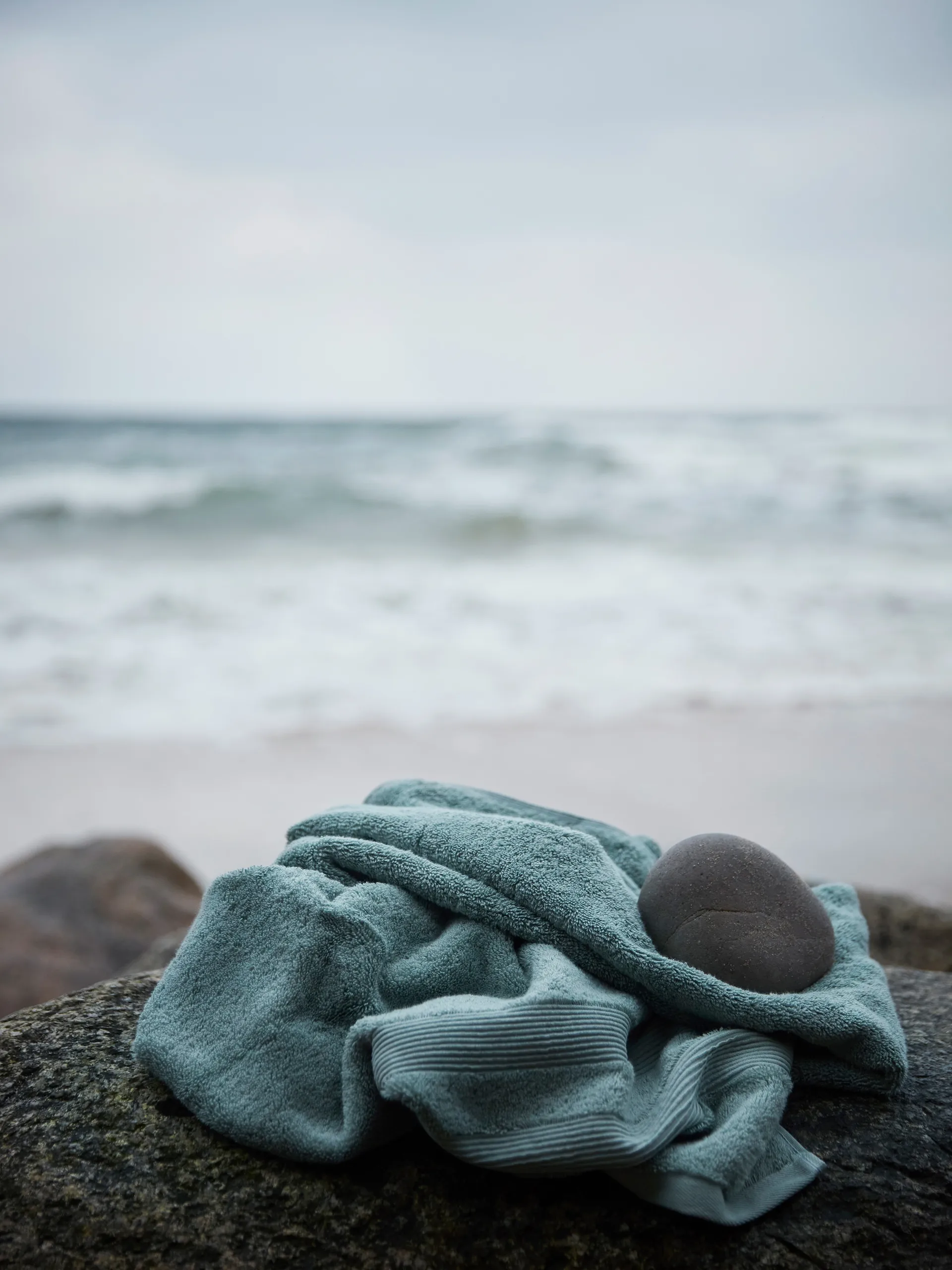 Toalla Fontana EKO, Verde grisáceo, 100x150 cm Mille Notti