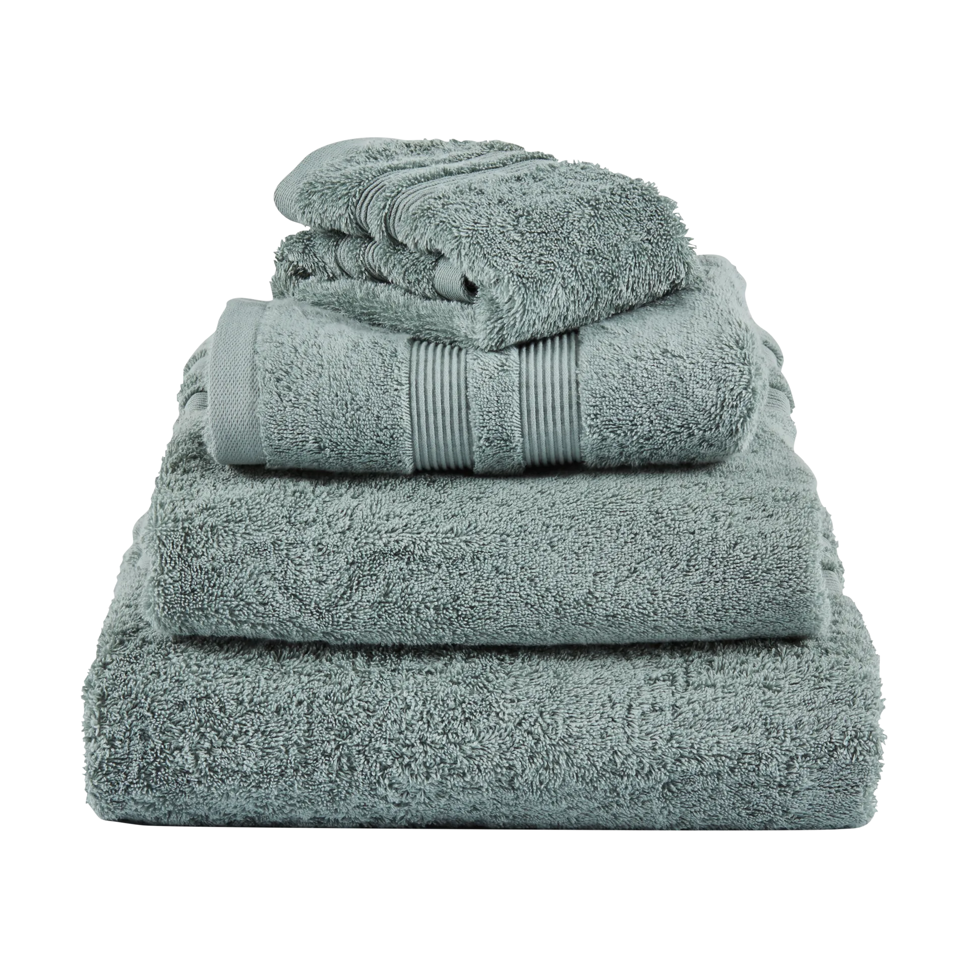 Toalla Fontana EKO, Verde grisáceo, 30x50 cm Mille Notti