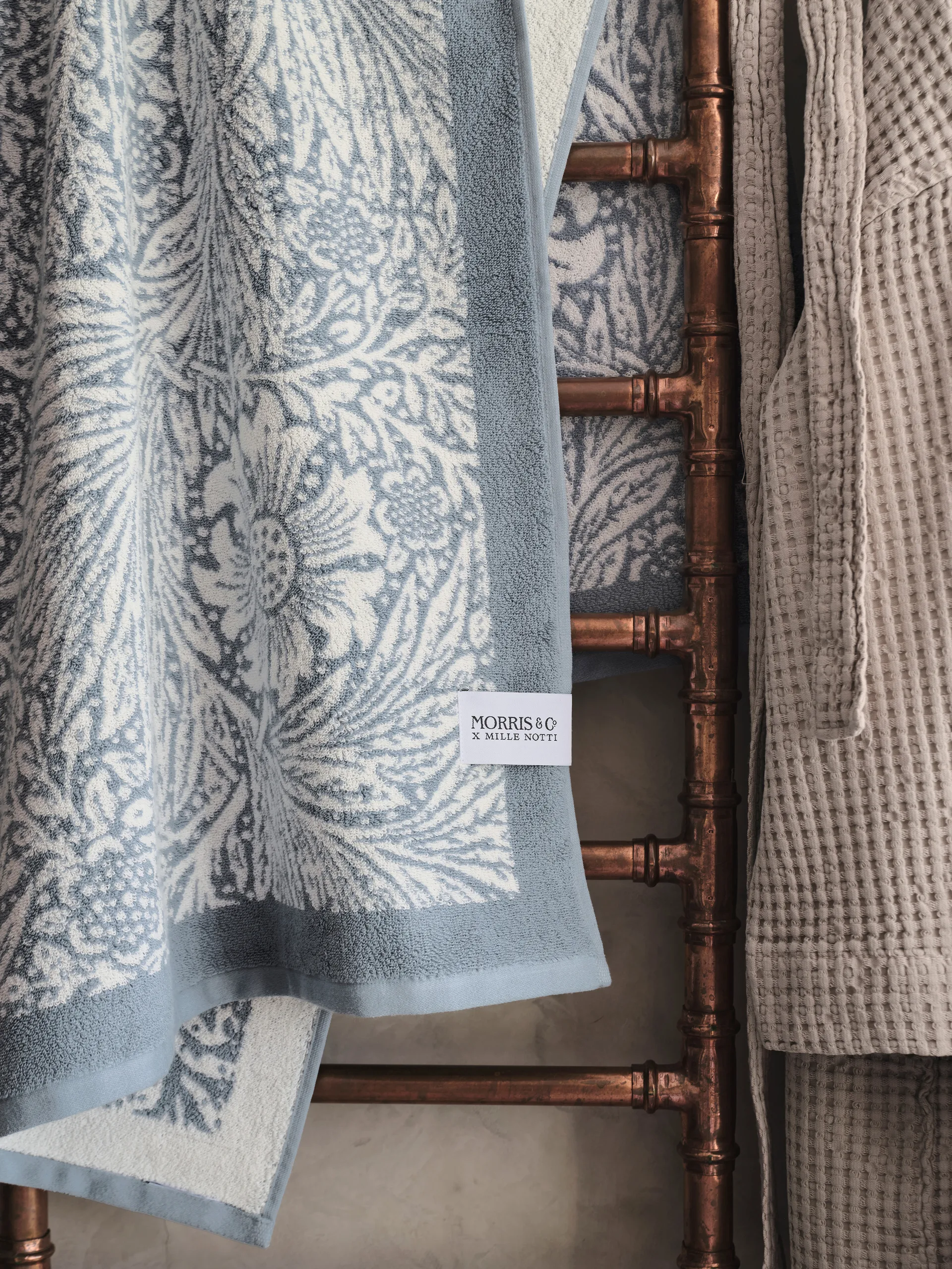 Toalla Morris & Co. Marigold EKO, Azul, 86x150 cm Mille Notti