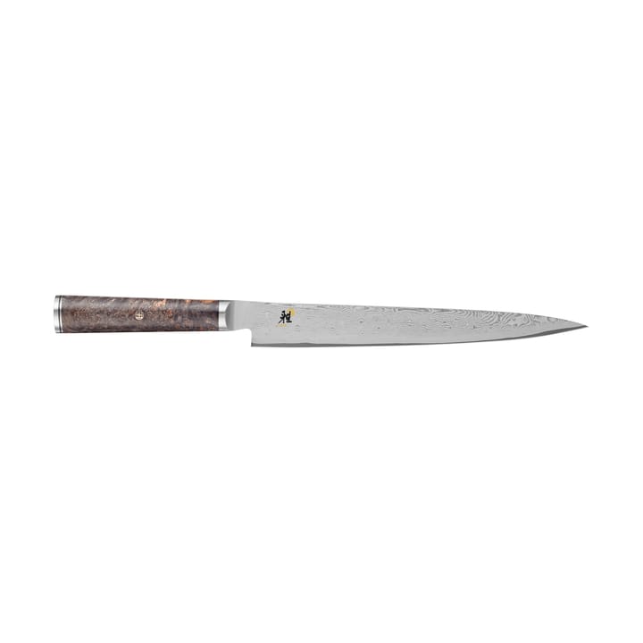 Cuchillo fileteador Black 5000MCD 67 sujihiki, 24 cm - Damasco-marrón - Miyabi