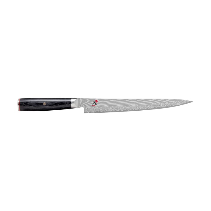 Cuchillo fileteador Raw 5000FCD sujihiki, 24 cm - Damasco-negro - Miyabi
