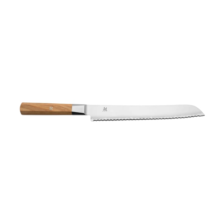Cuchillo para pan 23 cm, Koya 4000FC - Damasco - madera pakka marrón - Miyabi